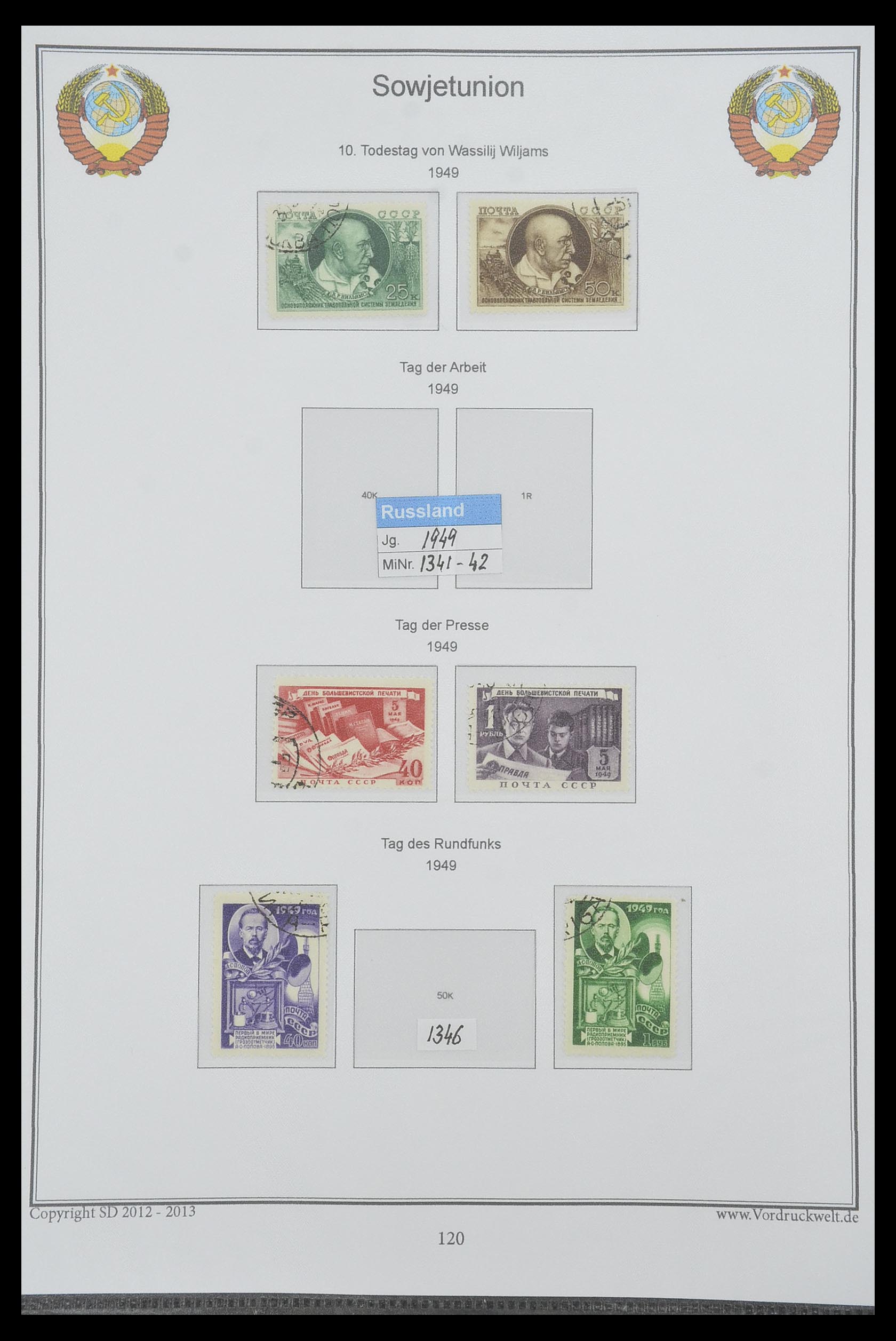 33974 130 - Stamp collection 33974 Russia 1858-1998.