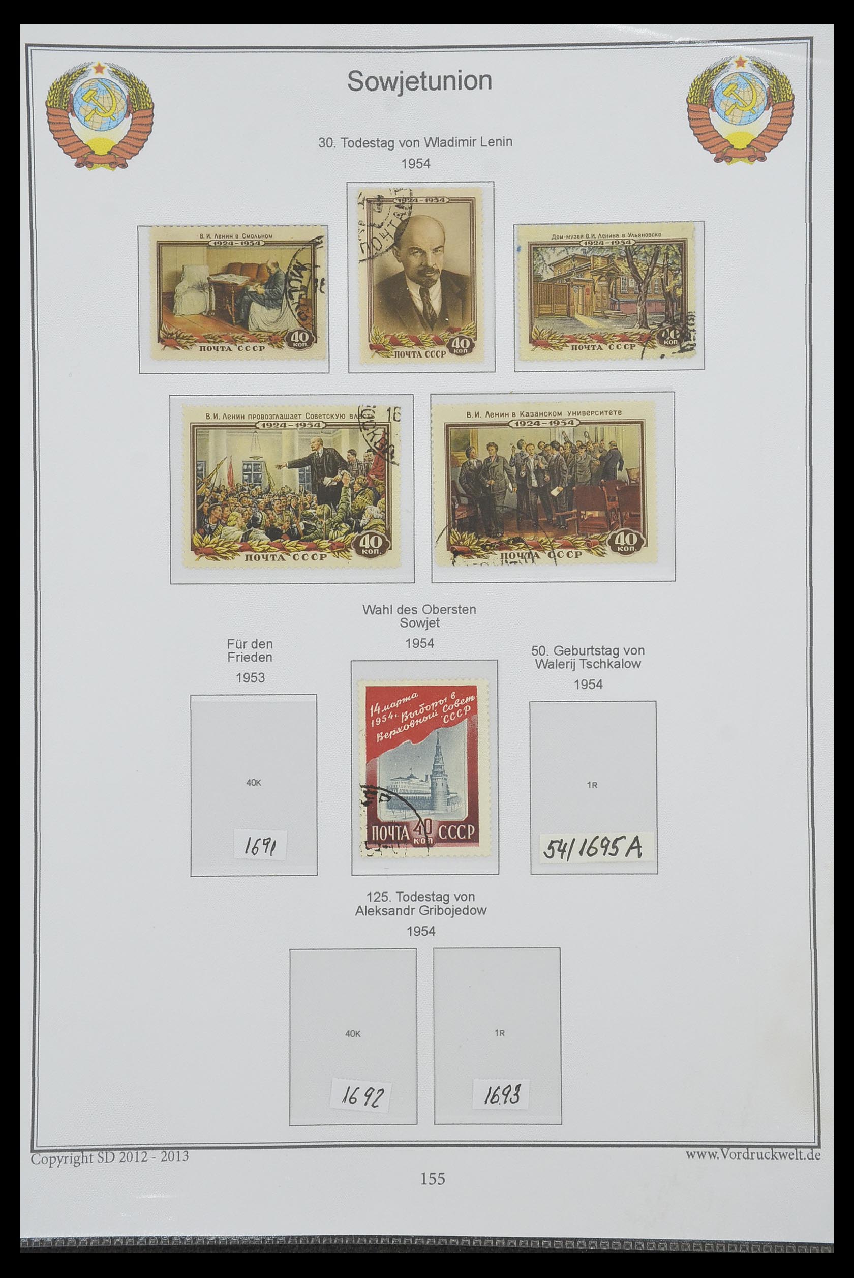 33974 161 - Stamp collection 33974 Russia 1858-1998.