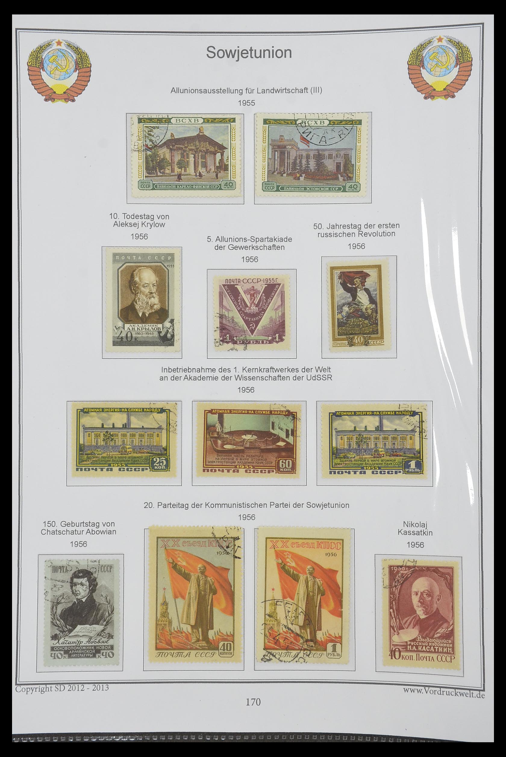 33974 174 - Stamp collection 33974 Russia 1858-1998.