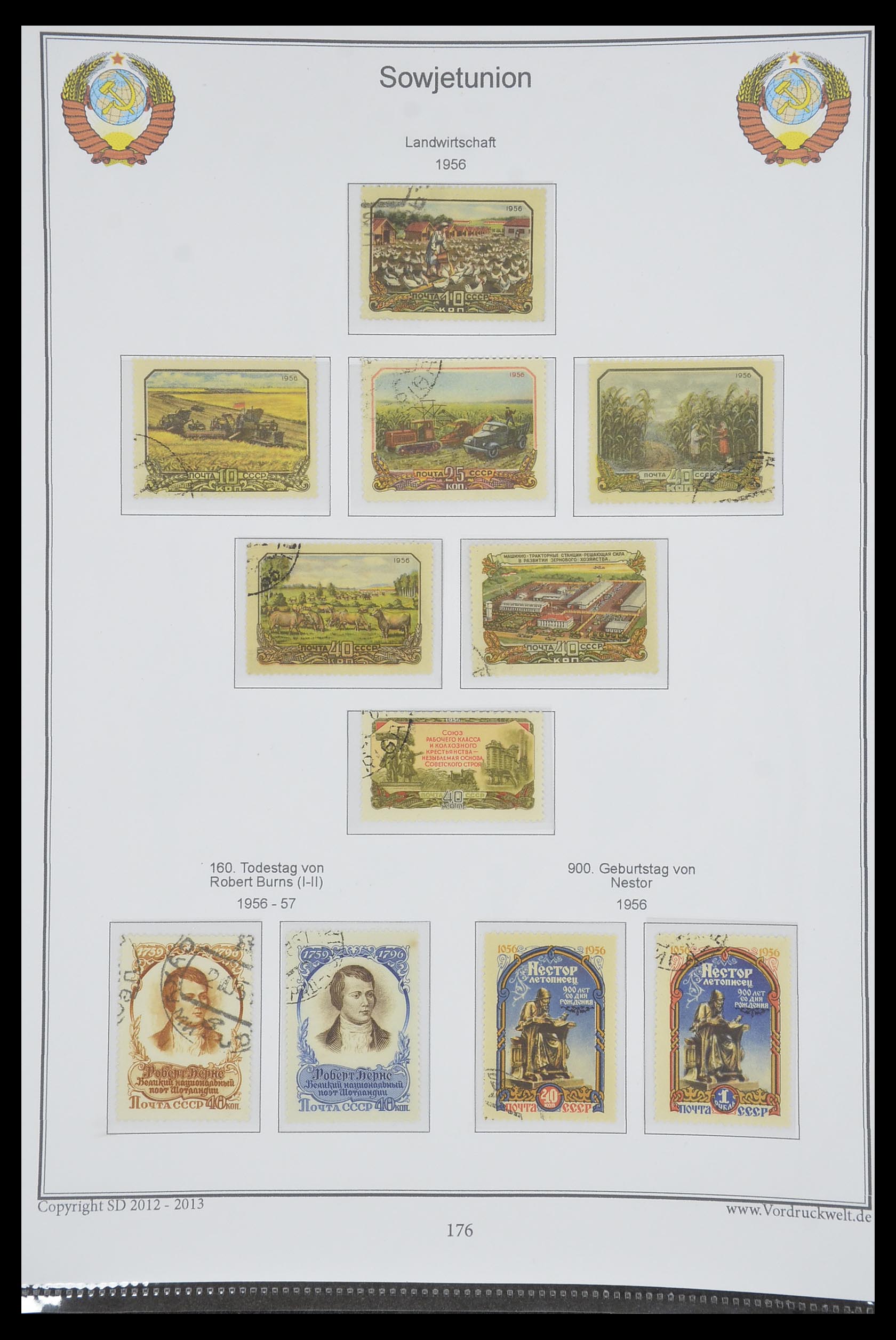 33974 180 - Stamp collection 33974 Russia 1858-1998.