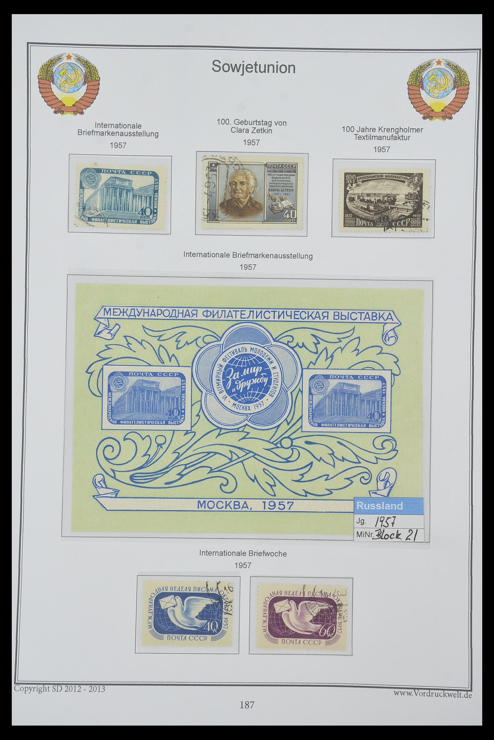 33974 191 - Stamp collection 33974 Russia 1858-1998.