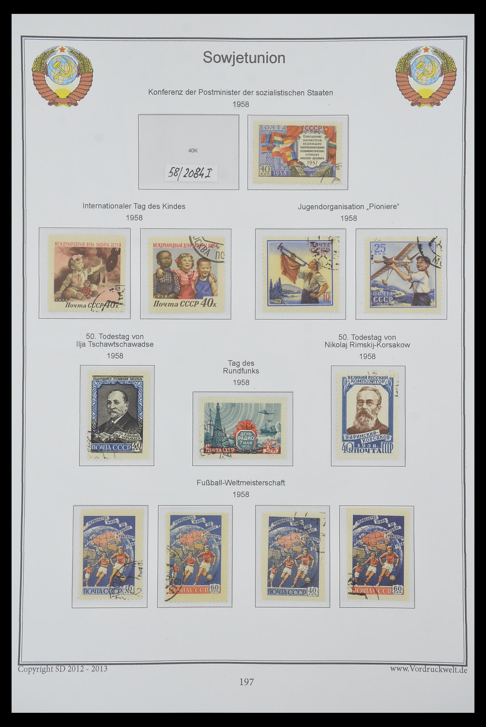 33974 201 - Stamp collection 33974 Russia 1858-1998.