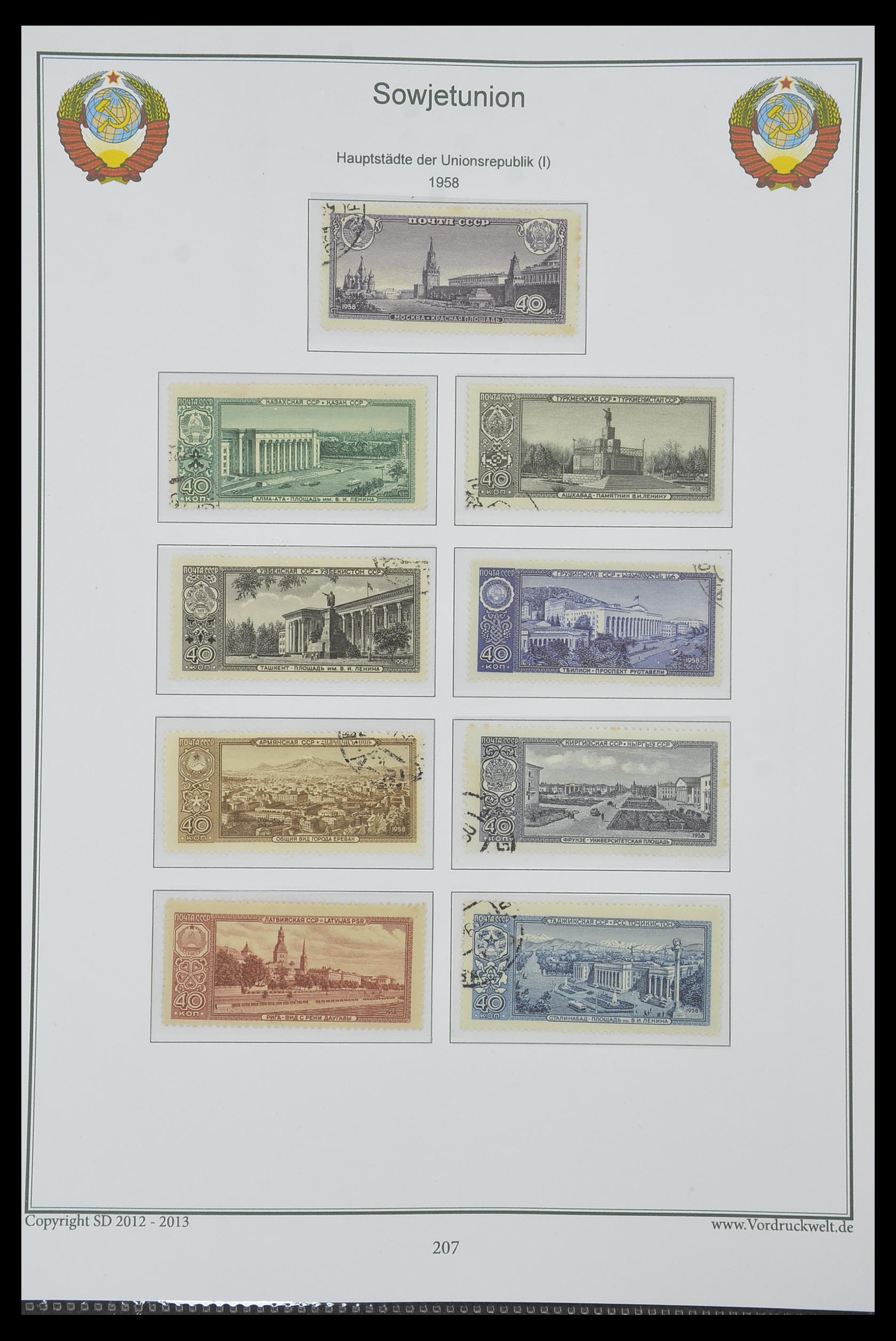 33974 211 - Stamp collection 33974 Russia 1858-1998.