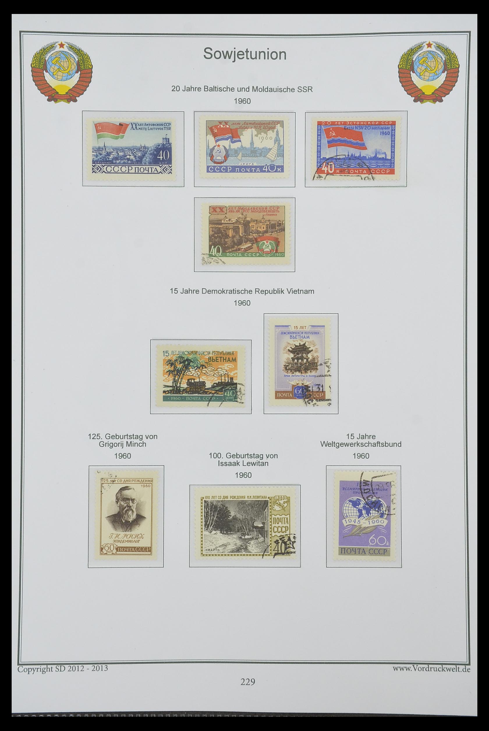 33974 233 - Stamp collection 33974 Russia 1858-1998.