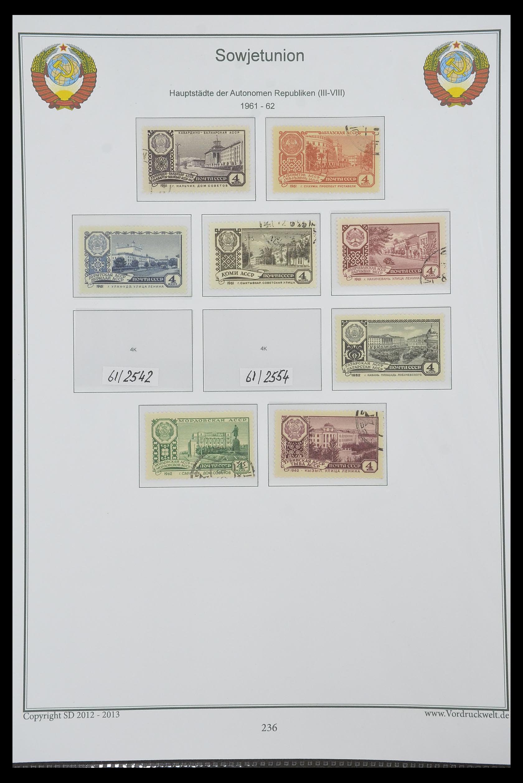 33974 240 - Stamp collection 33974 Russia 1858-1998.