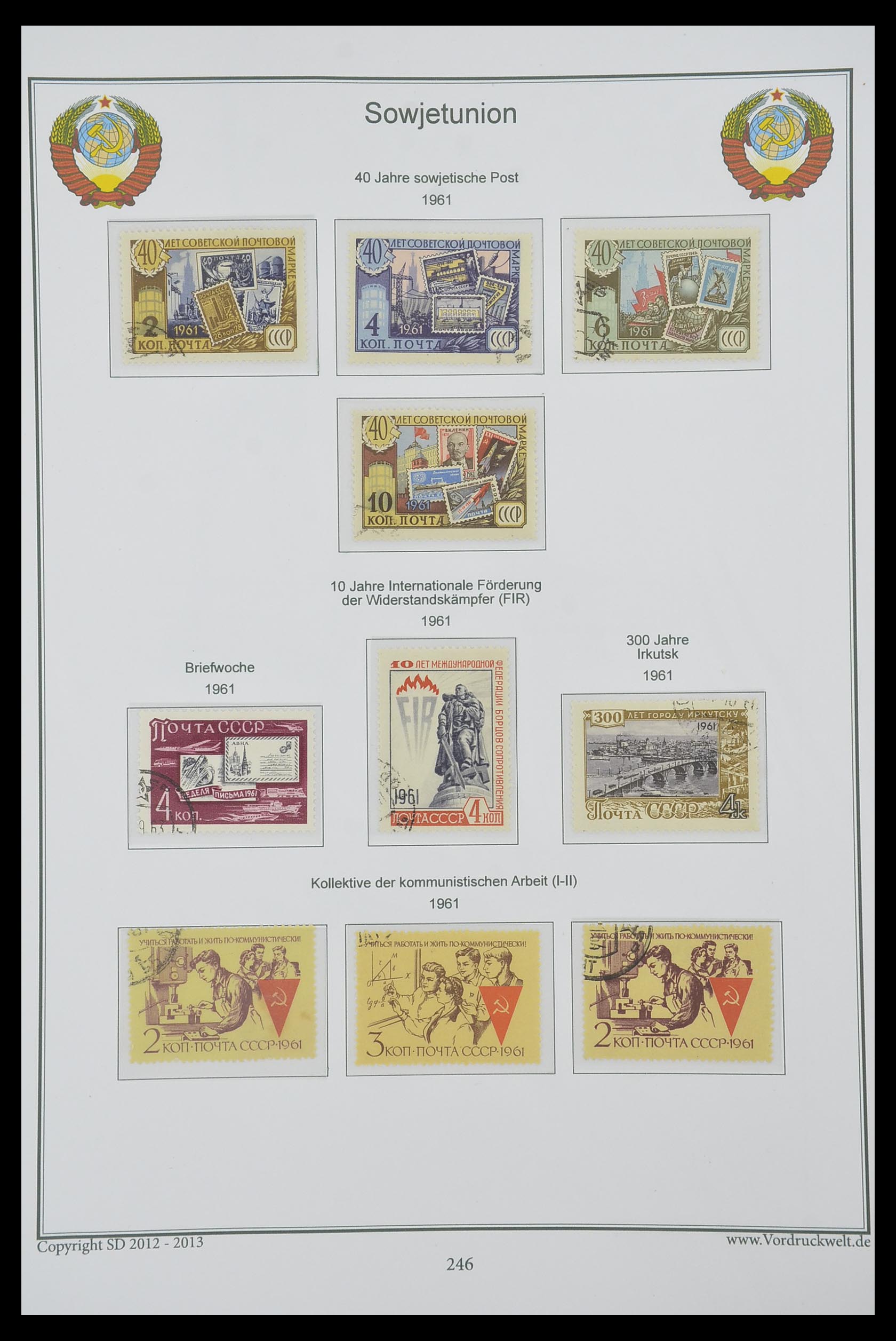 33974 250 - Stamp collection 33974 Russia 1858-1998.