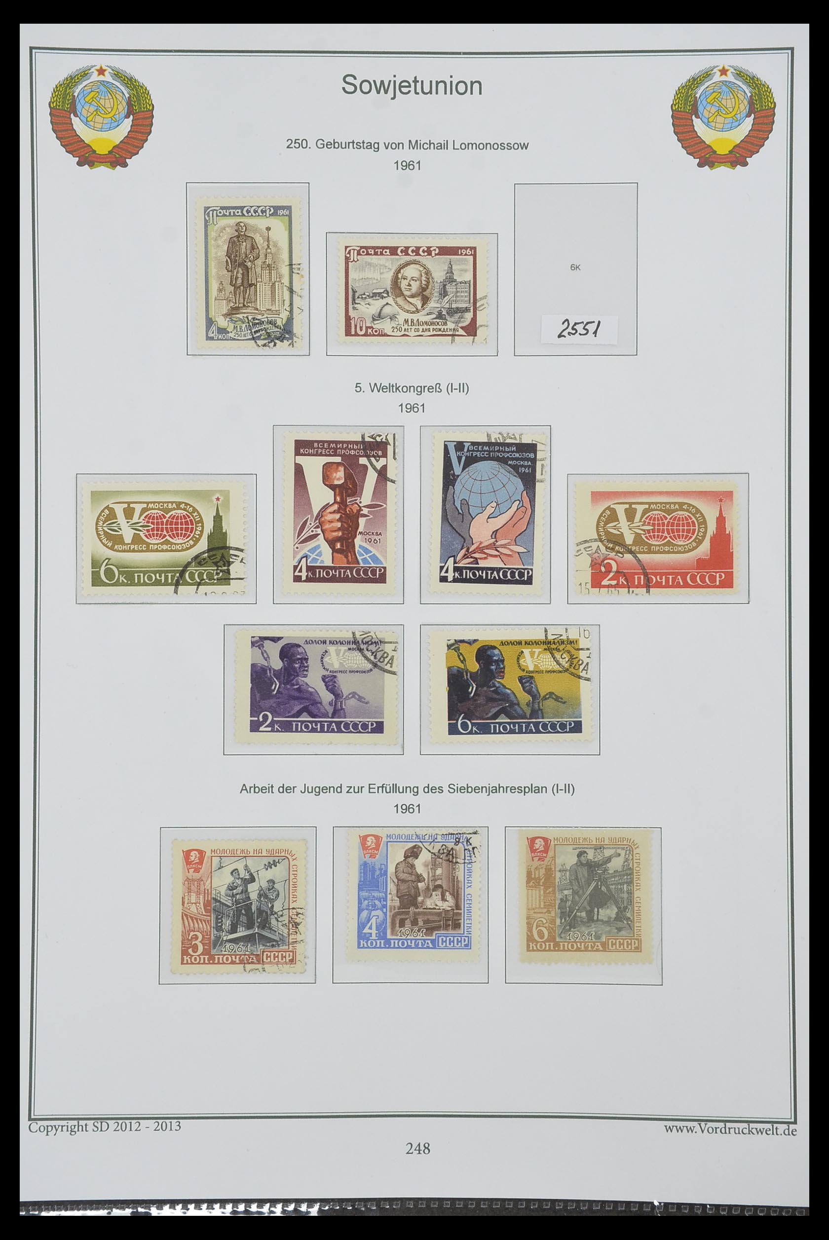33974 252 - Stamp collection 33974 Russia 1858-1998.