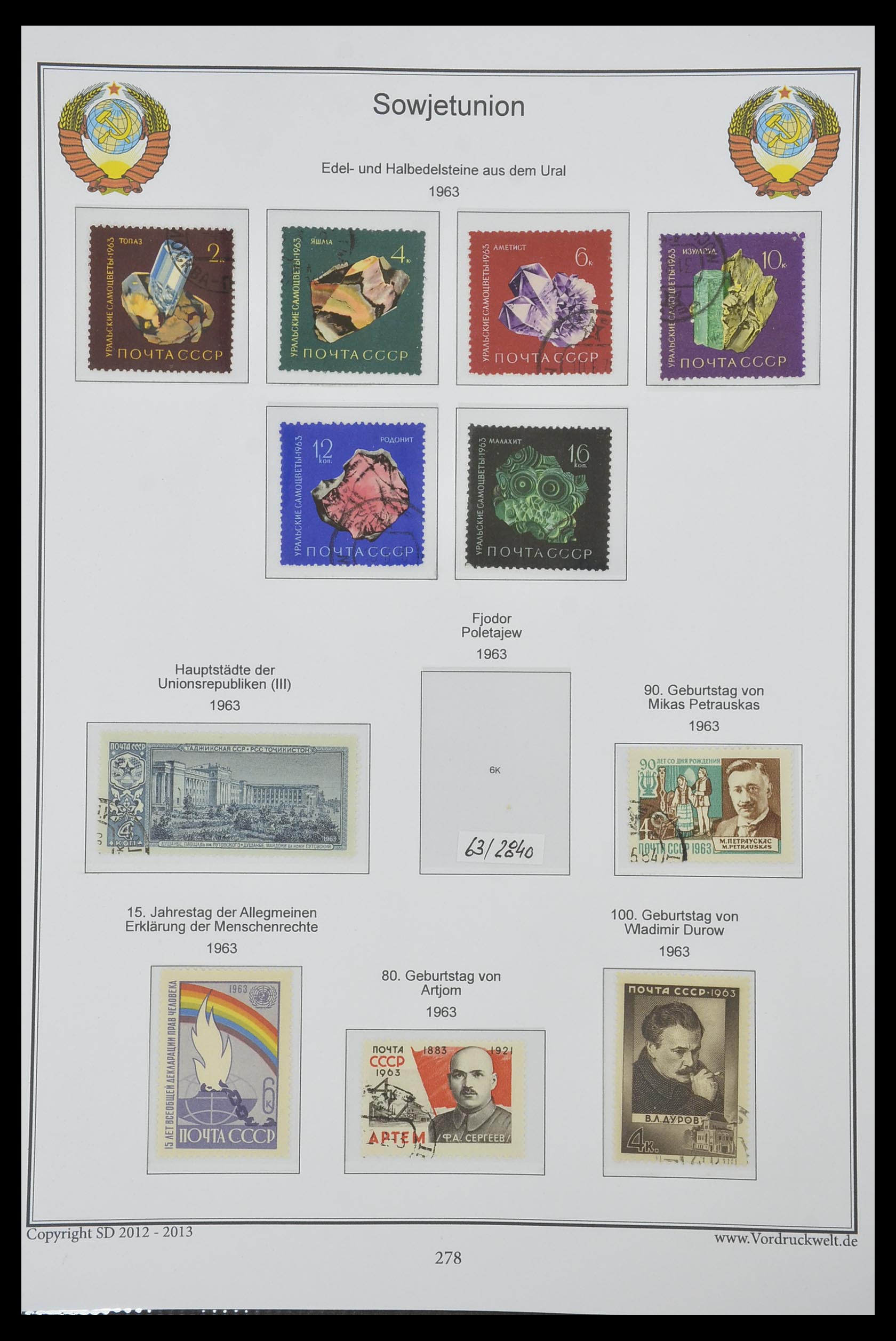 33974 280 - Stamp collection 33974 Russia 1858-1998.