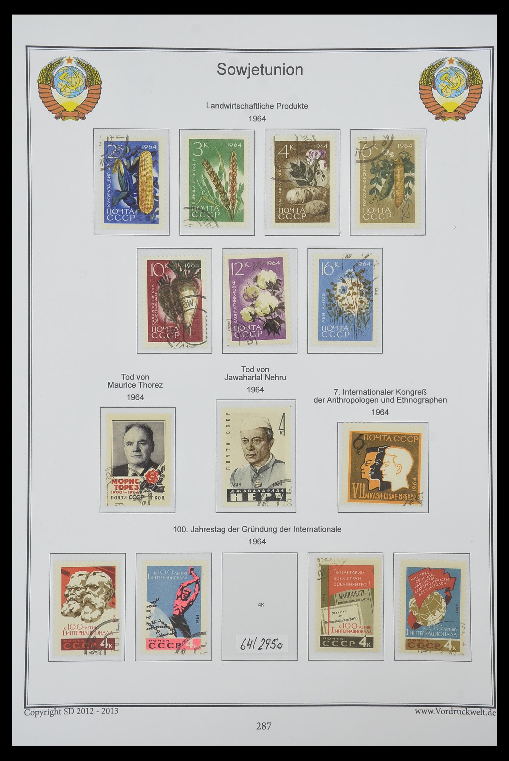 33974 289 - Stamp collection 33974 Russia 1858-1998.