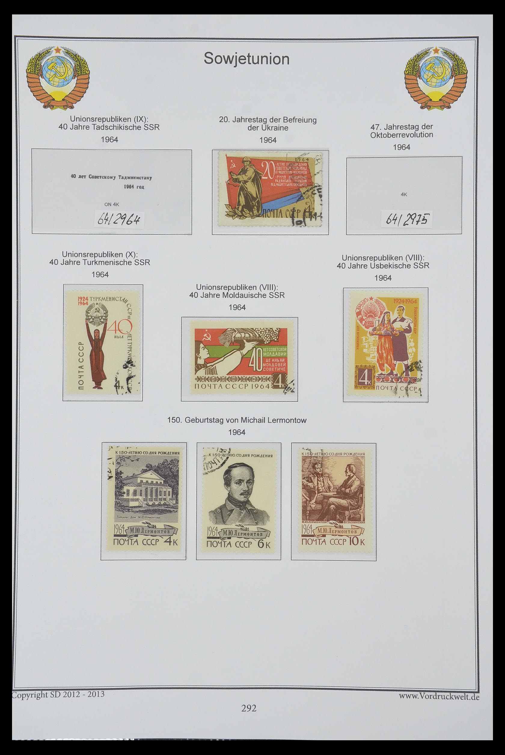 33974 294 - Stamp collection 33974 Russia 1858-1998.