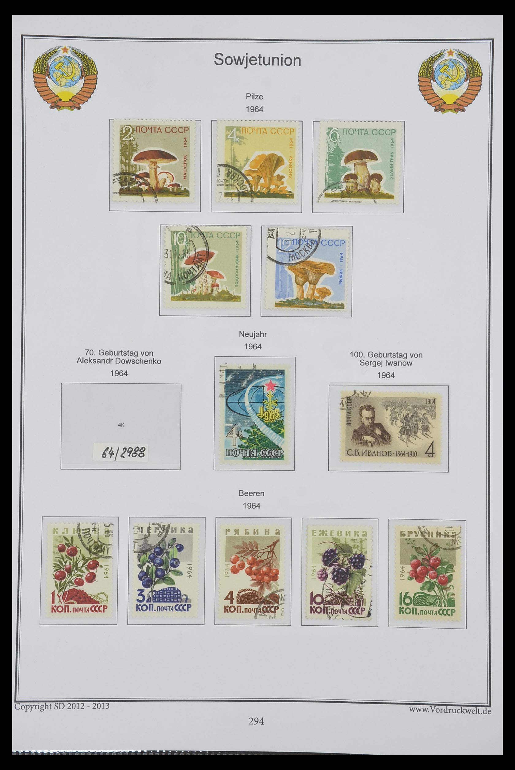 33974 296 - Stamp collection 33974 Russia 1858-1998.