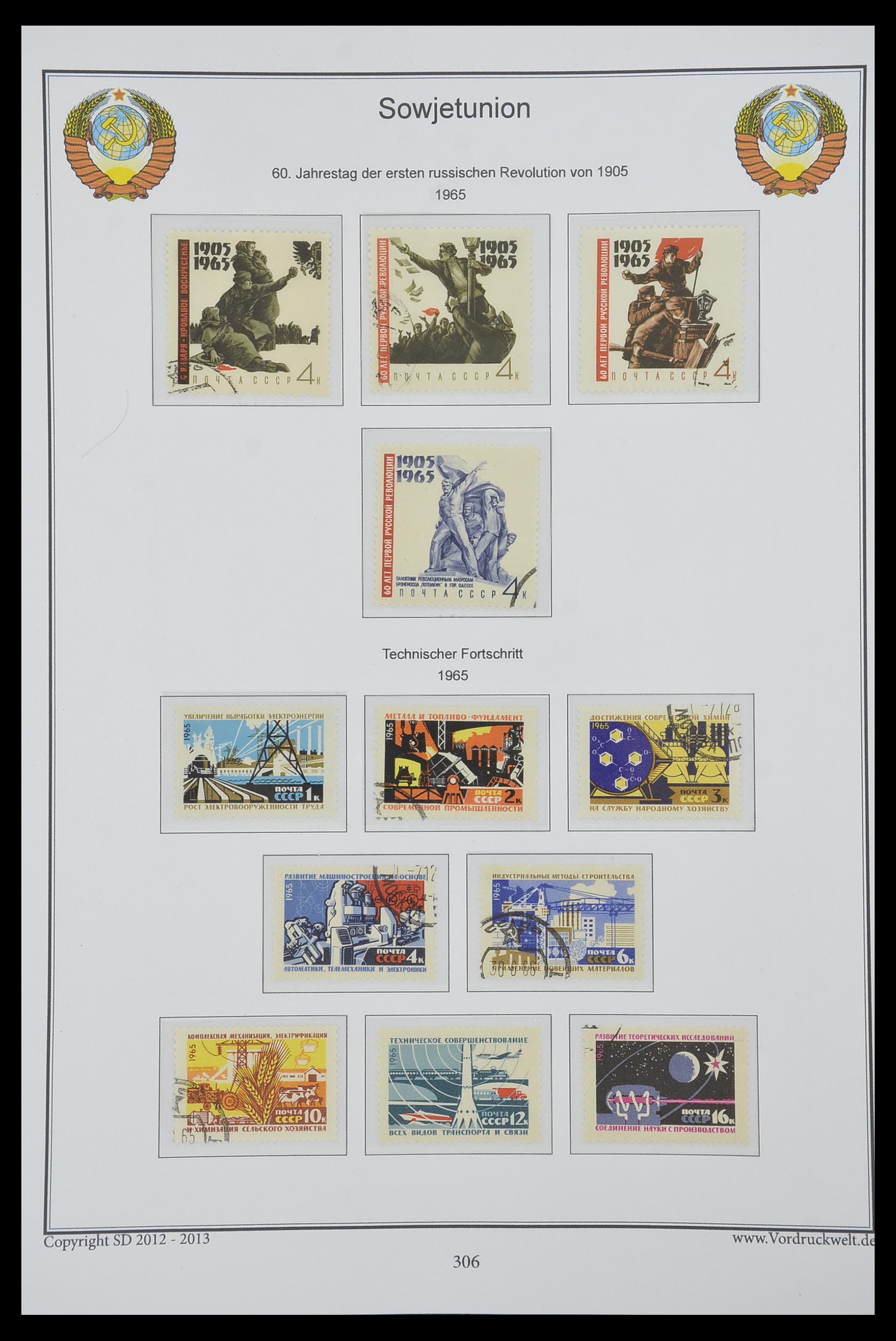 33974 308 - Stamp collection 33974 Russia 1858-1998.