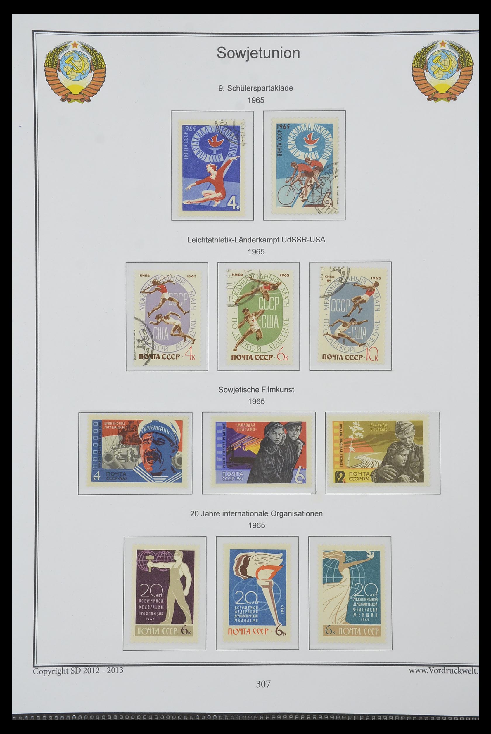 33974 309 - Stamp collection 33974 Russia 1858-1998.