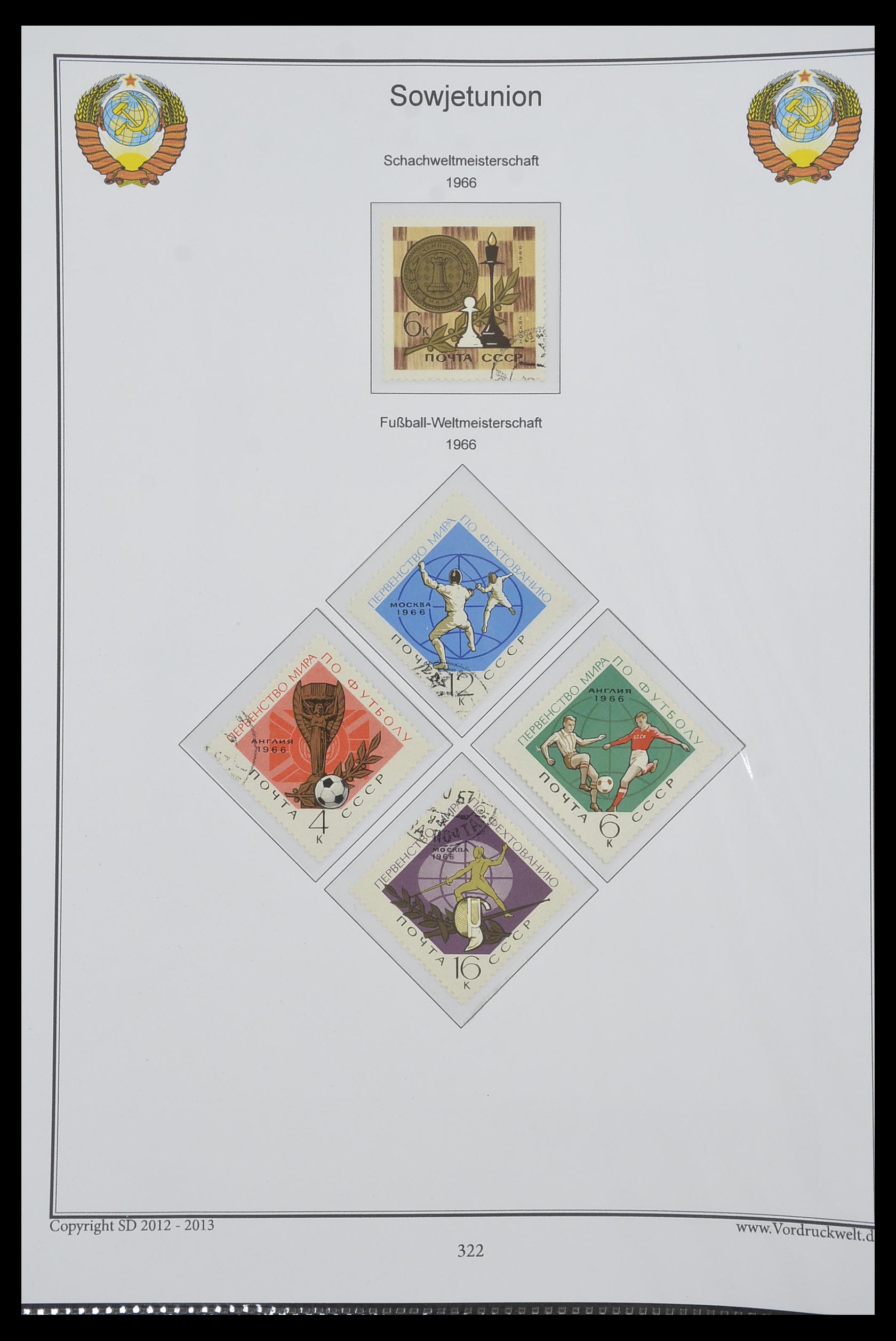 33974 324 - Stamp collection 33974 Russia 1858-1998.