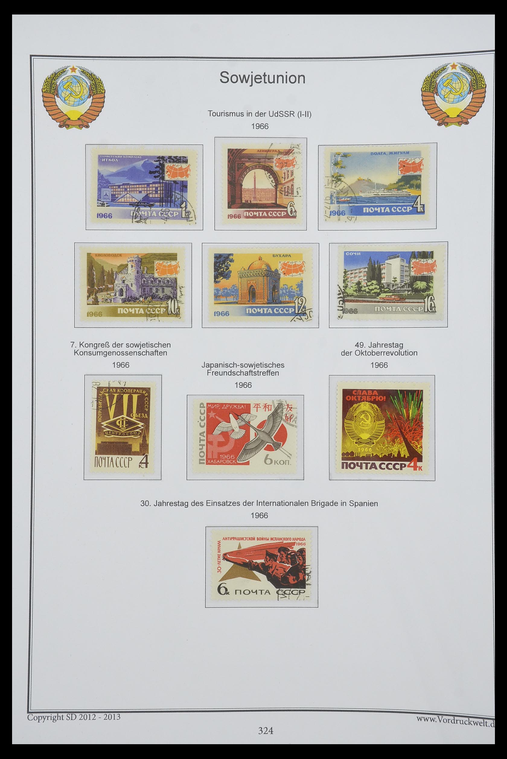 33974 326 - Stamp collection 33974 Russia 1858-1998.