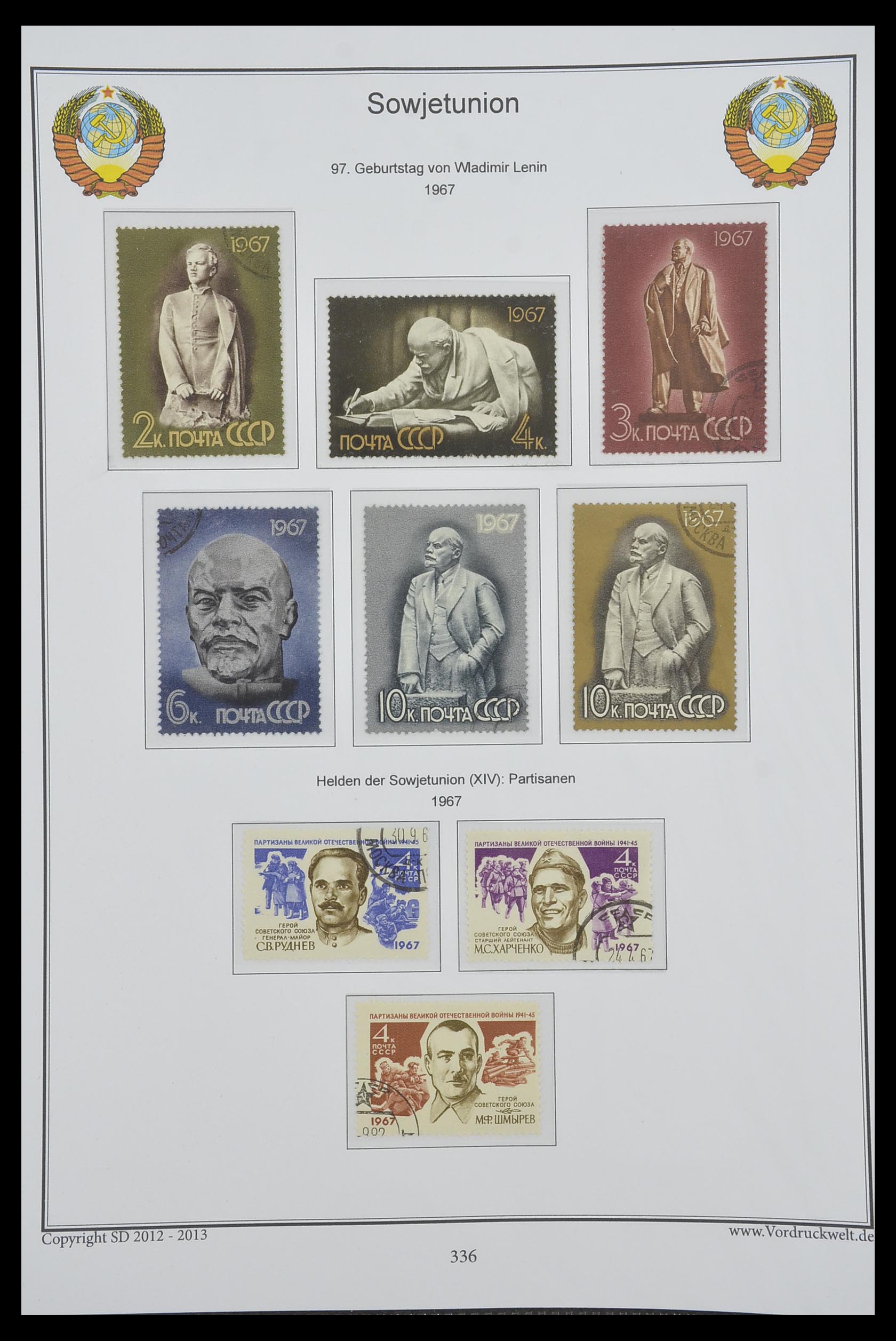 33974 338 - Stamp collection 33974 Russia 1858-1998.