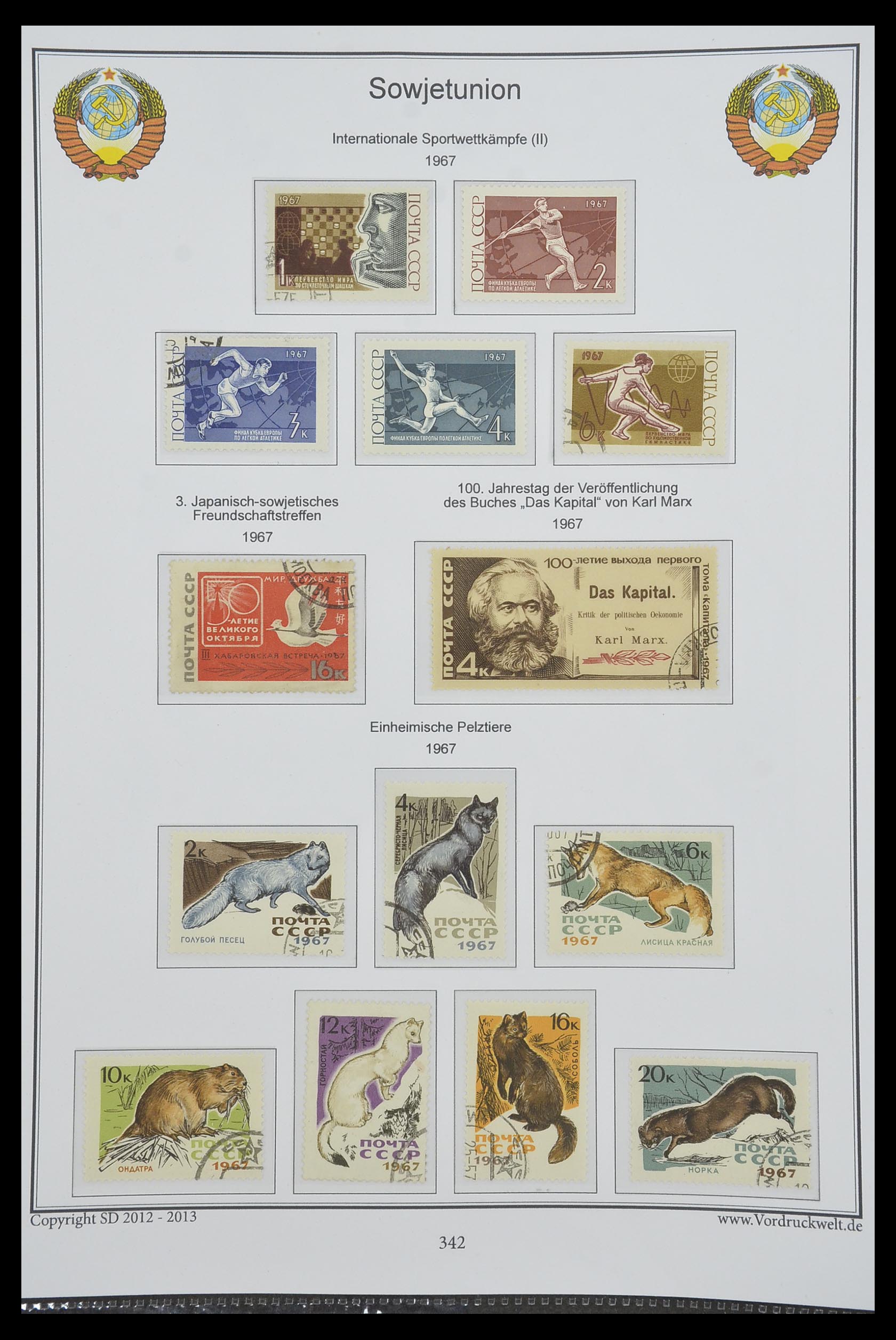 33974 344 - Stamp collection 33974 Russia 1858-1998.