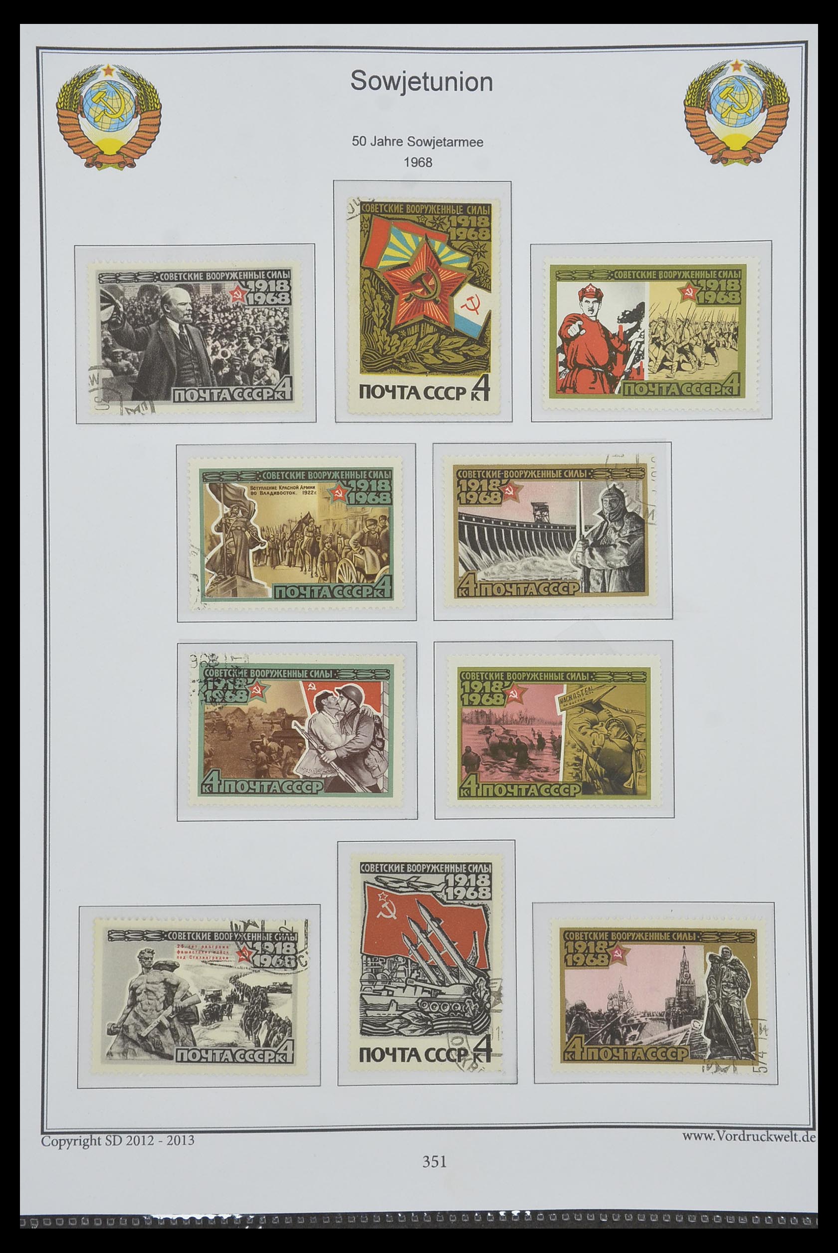 33974 353 - Stamp collection 33974 Russia 1858-1998.