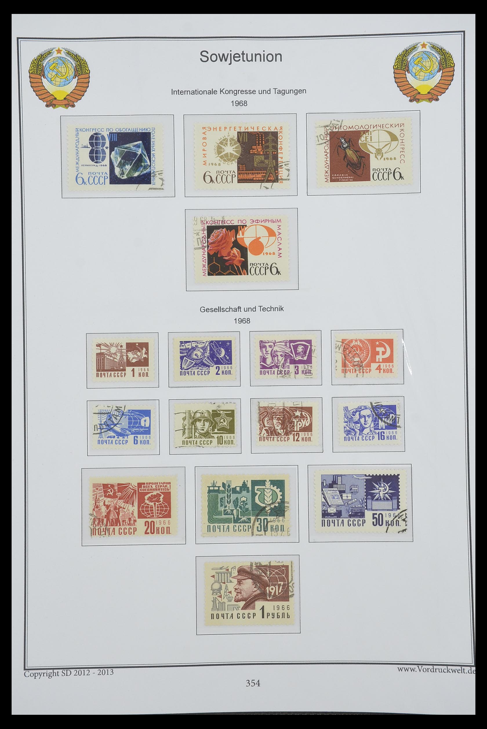 33974 356 - Stamp collection 33974 Russia 1858-1998.