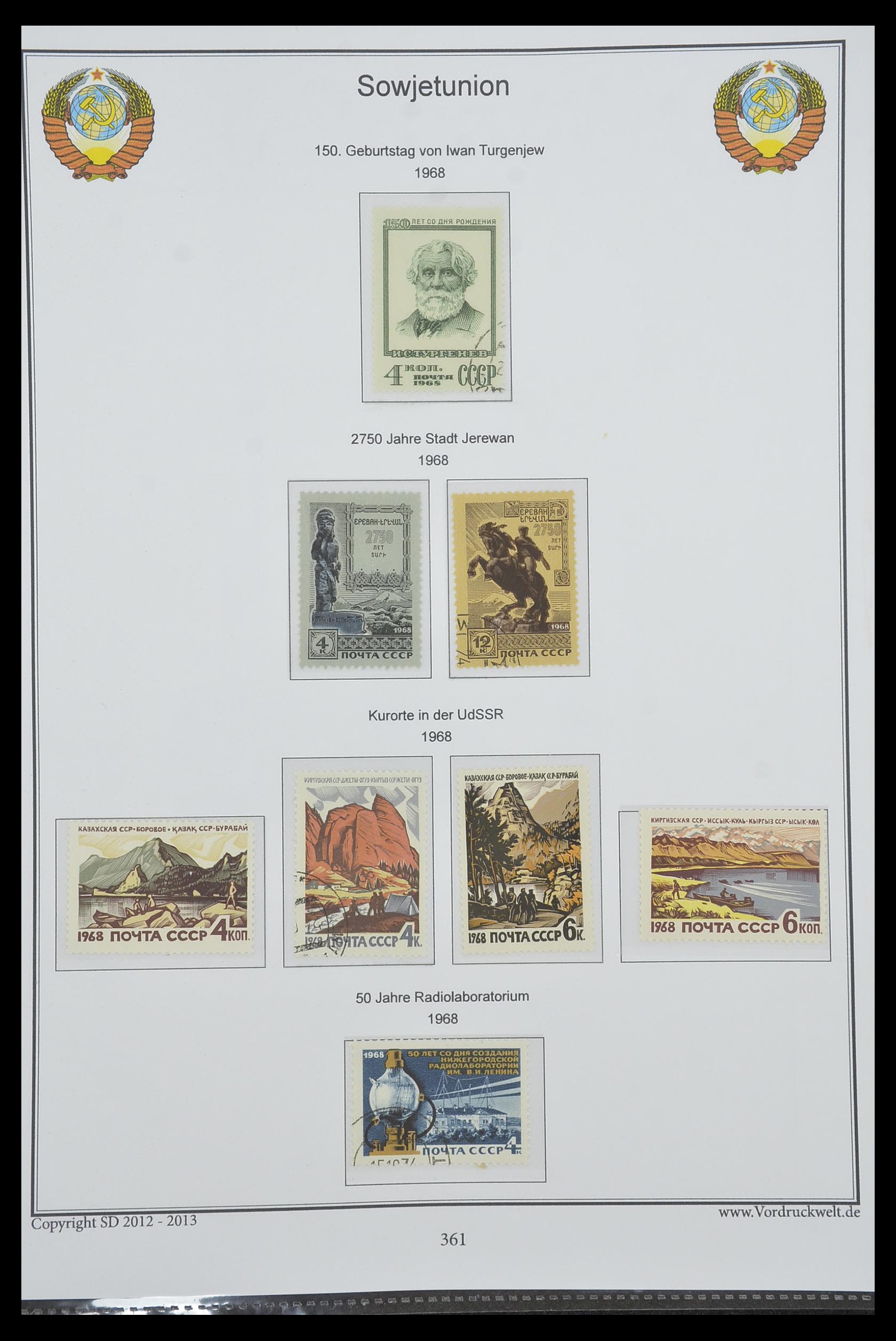 33974 364 - Stamp collection 33974 Russia 1858-1998.