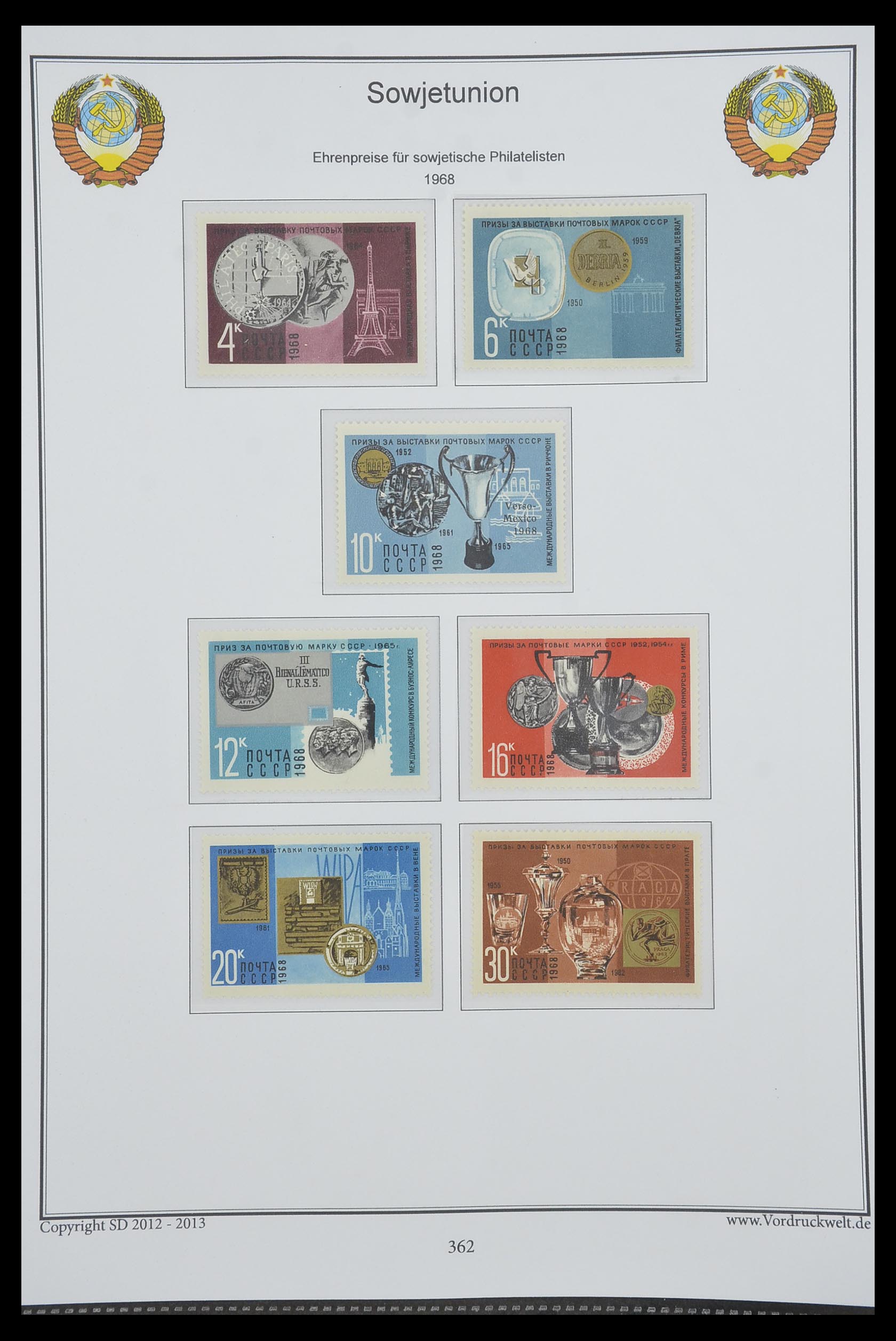 33974 365 - Stamp collection 33974 Russia 1858-1998.