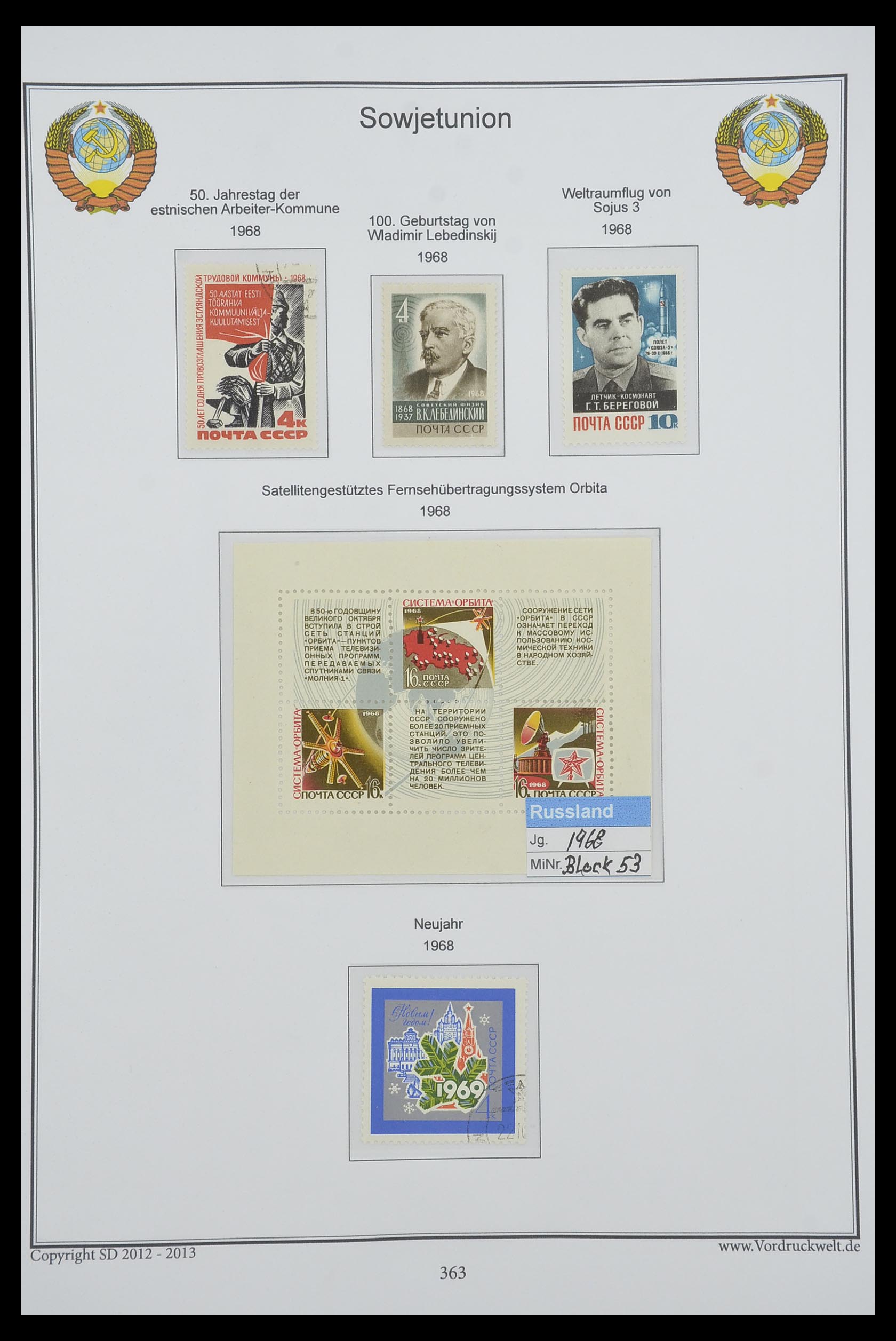 33974 366 - Stamp collection 33974 Russia 1858-1998.