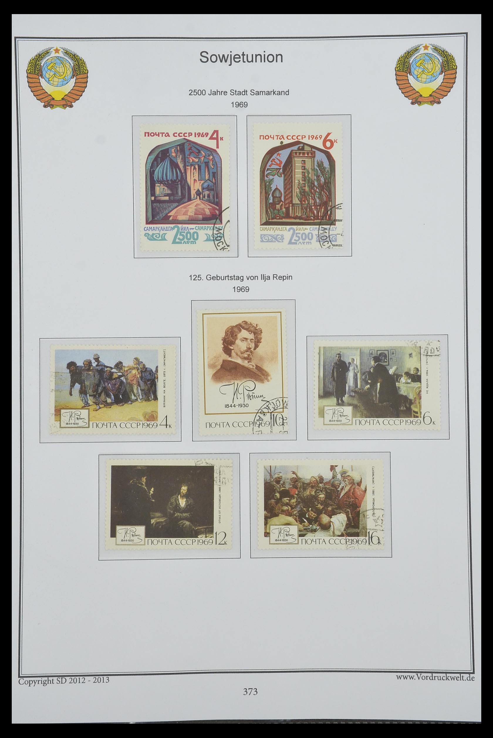 33974 376 - Stamp collection 33974 Russia 1858-1998.