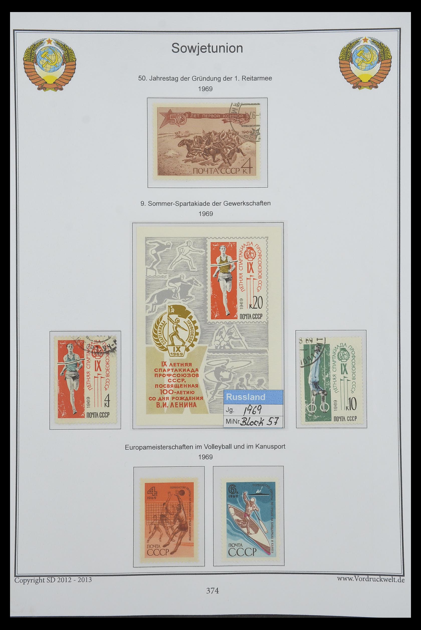 33974 377 - Stamp collection 33974 Russia 1858-1998.