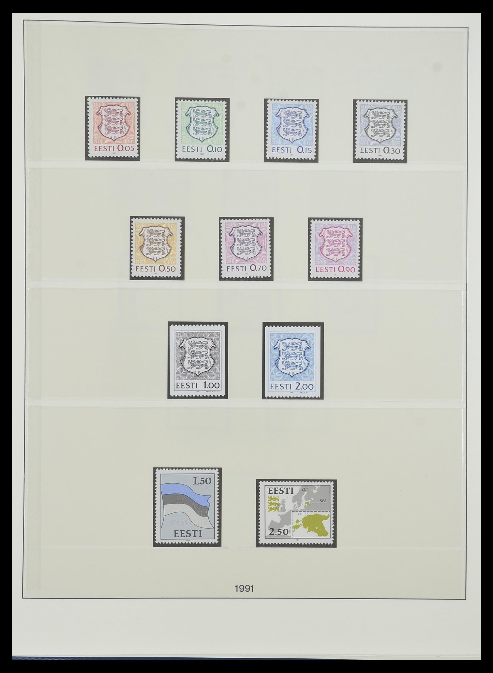 33983 001 - Postzegelverzameling 33983 Baltische Staten 1990-2012.