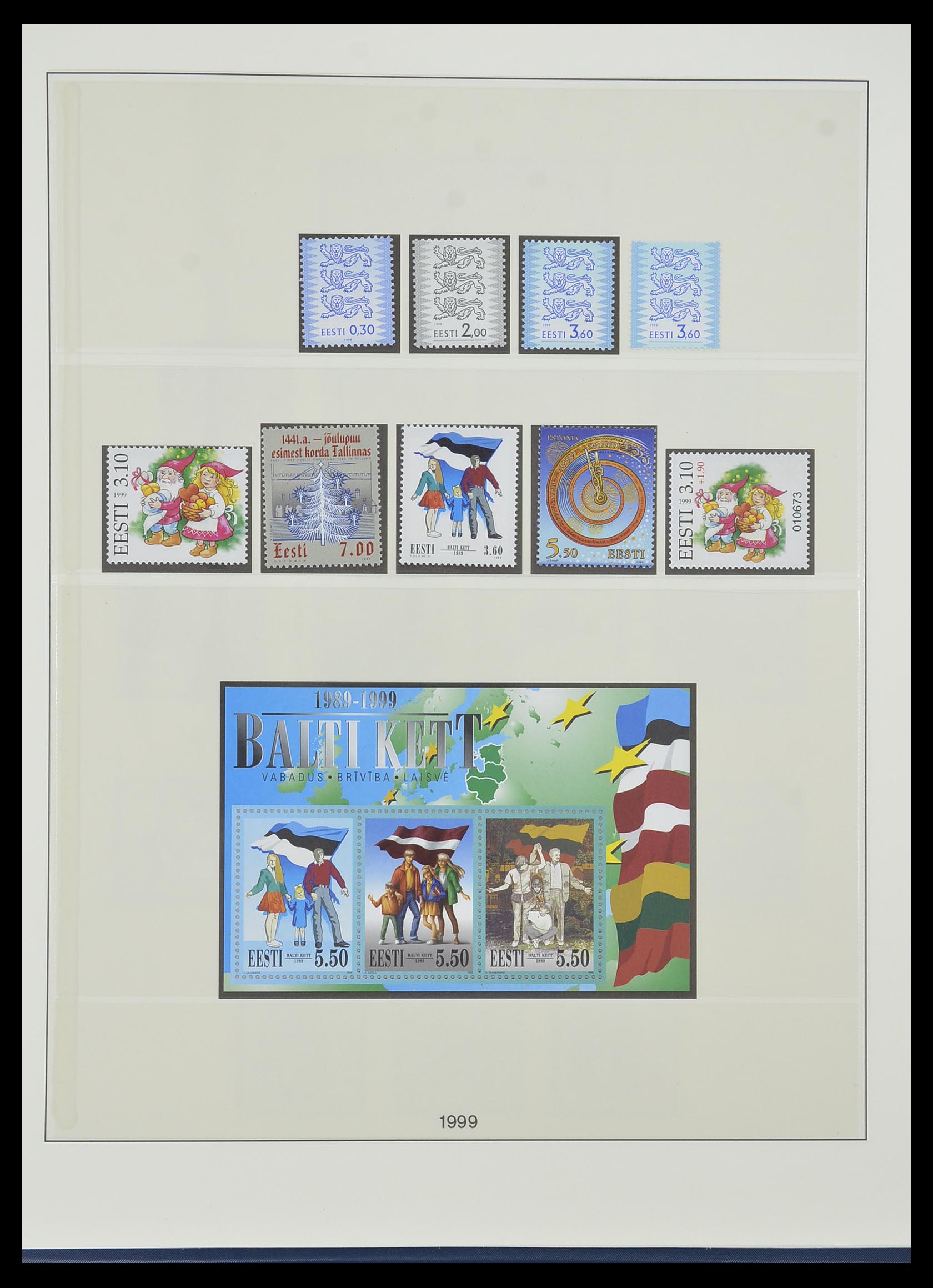33983 020 - Postzegelverzameling 33983 Baltische Staten 1990-2012.