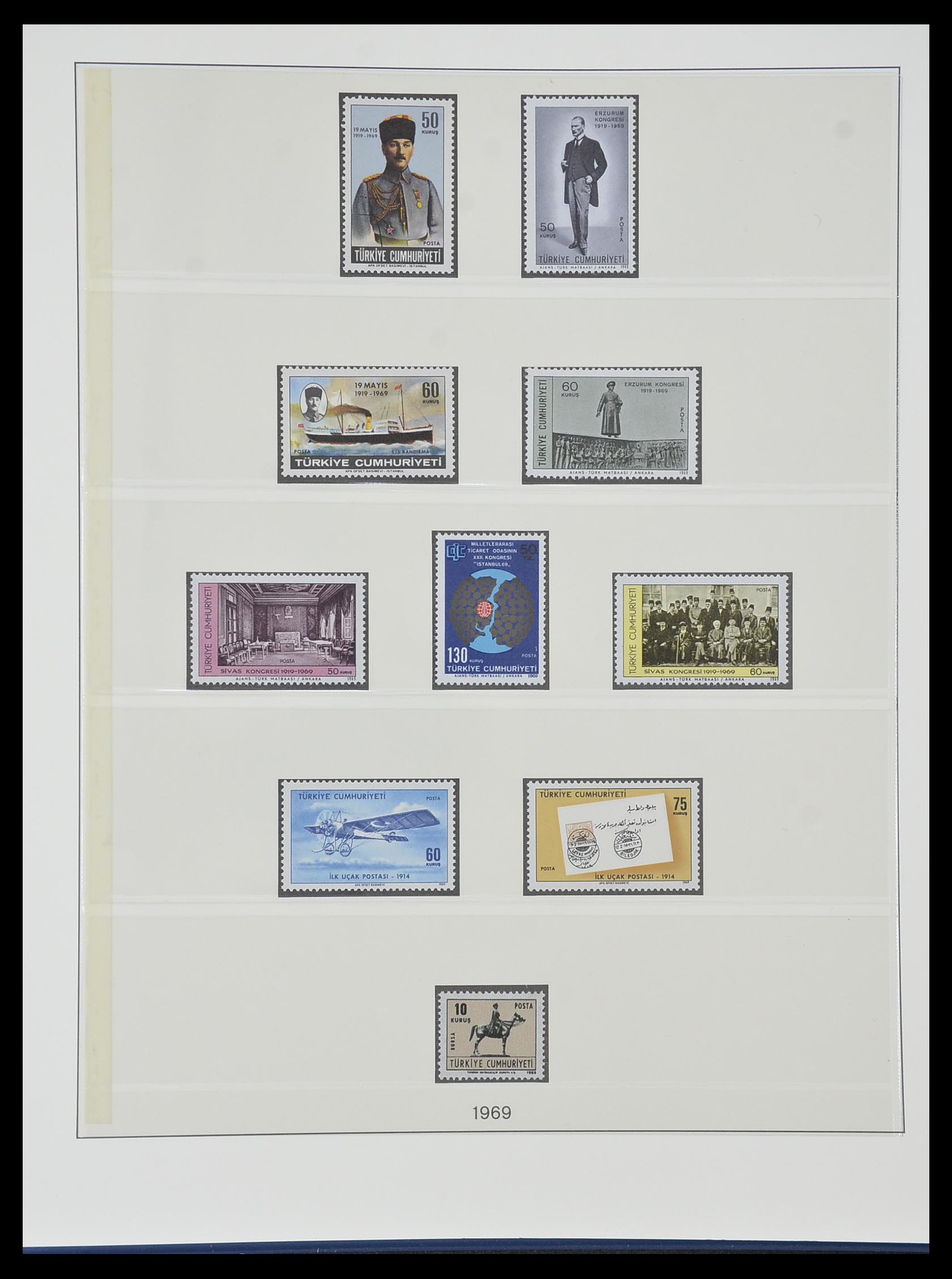 33984 102 - Postzegelverzameling 33984 Turkije 1938-1990.