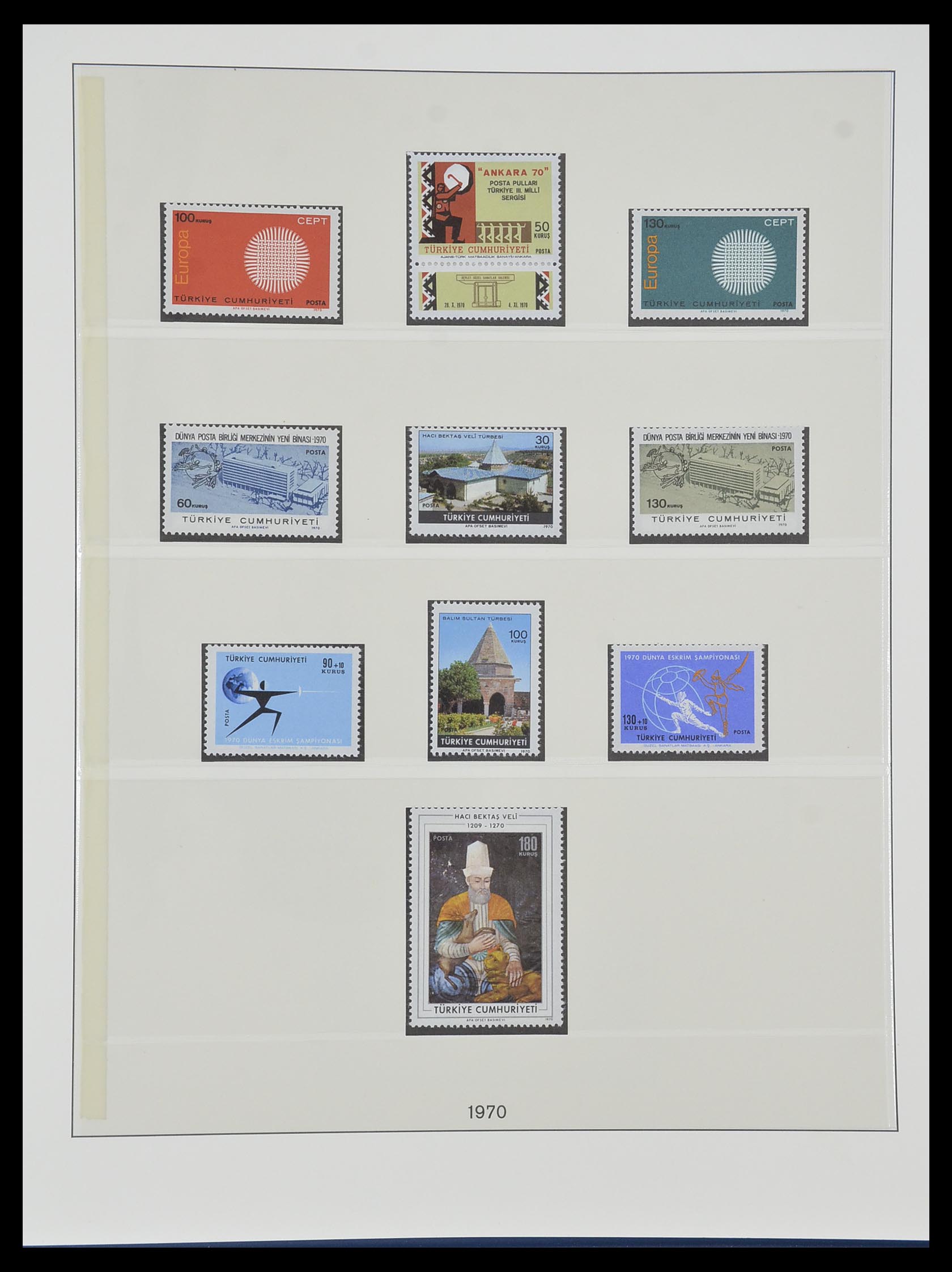 33984 106 - Postzegelverzameling 33984 Turkije 1938-1990.