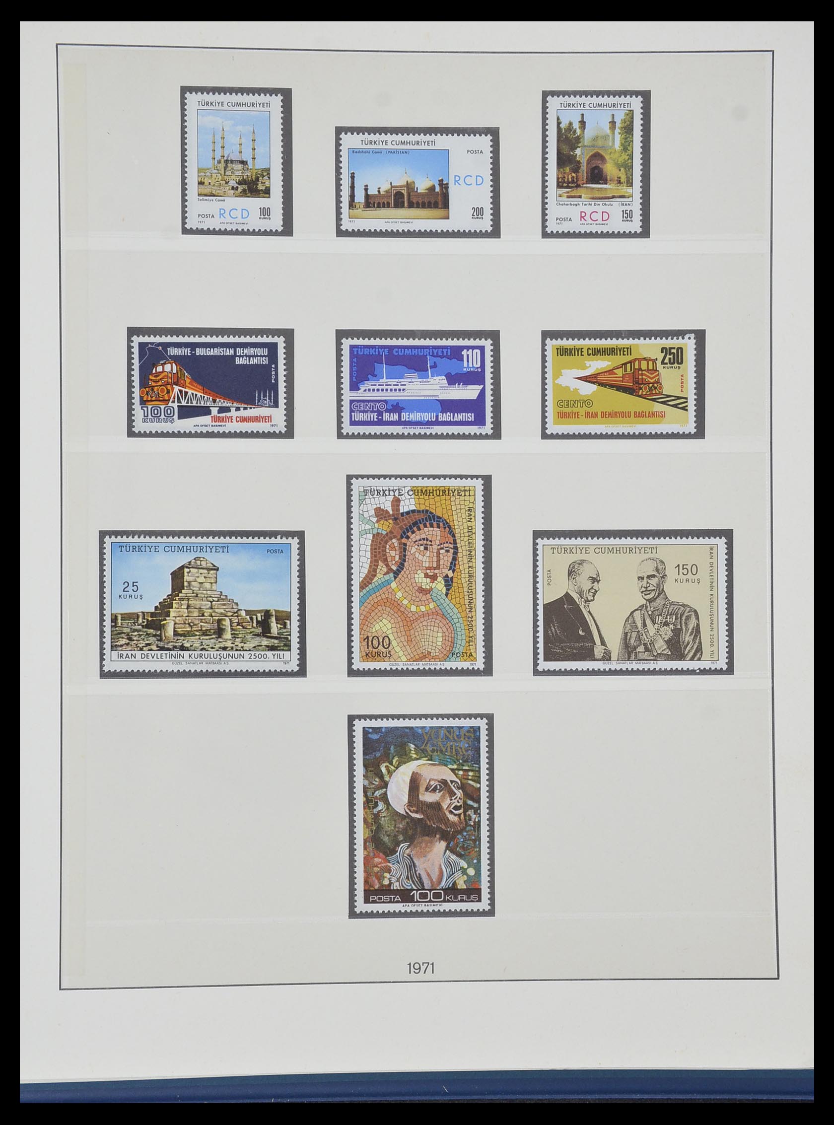 33984 112 - Postzegelverzameling 33984 Turkije 1938-1990.