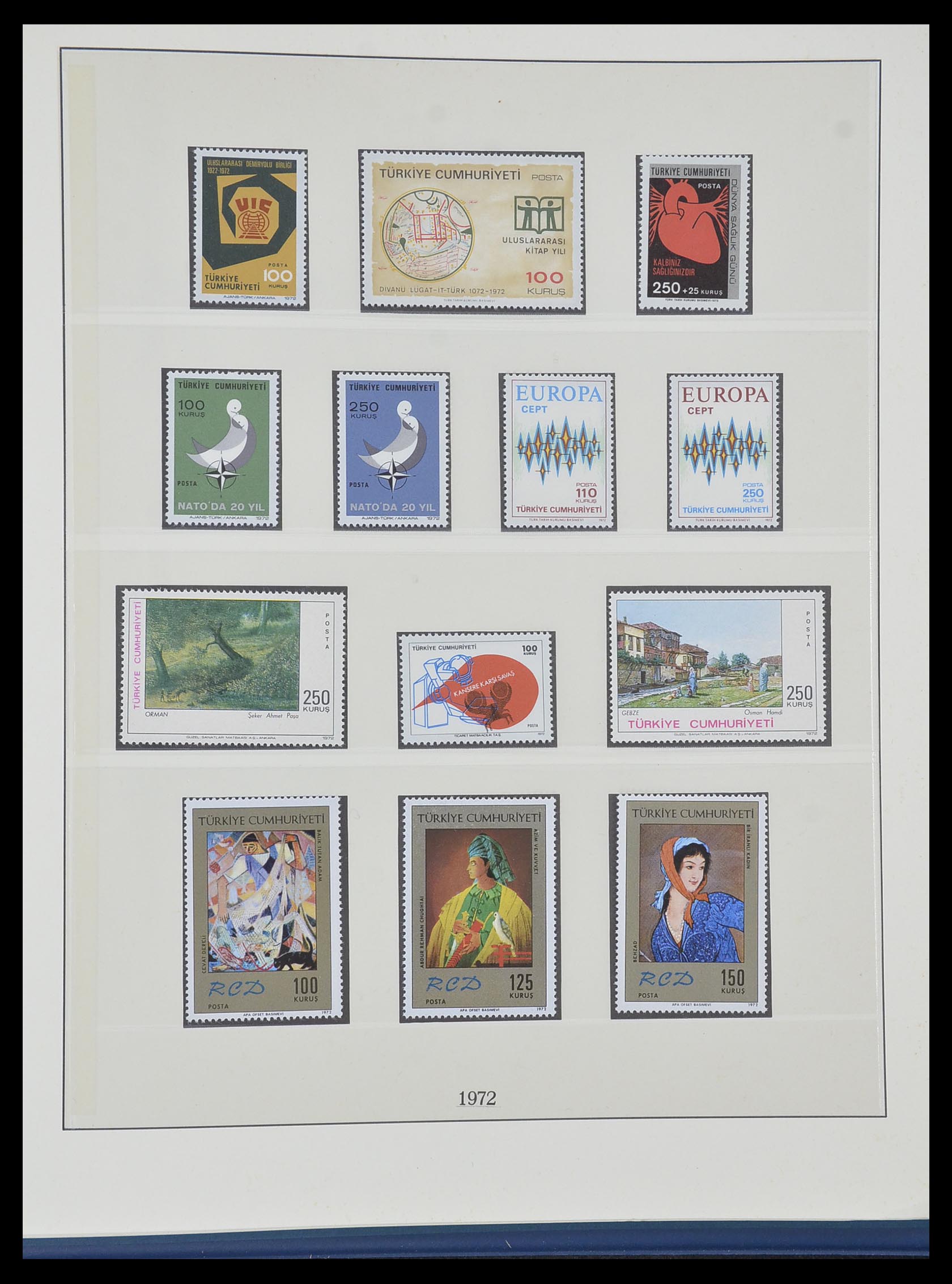 33984 114 - Postzegelverzameling 33984 Turkije 1938-1990.