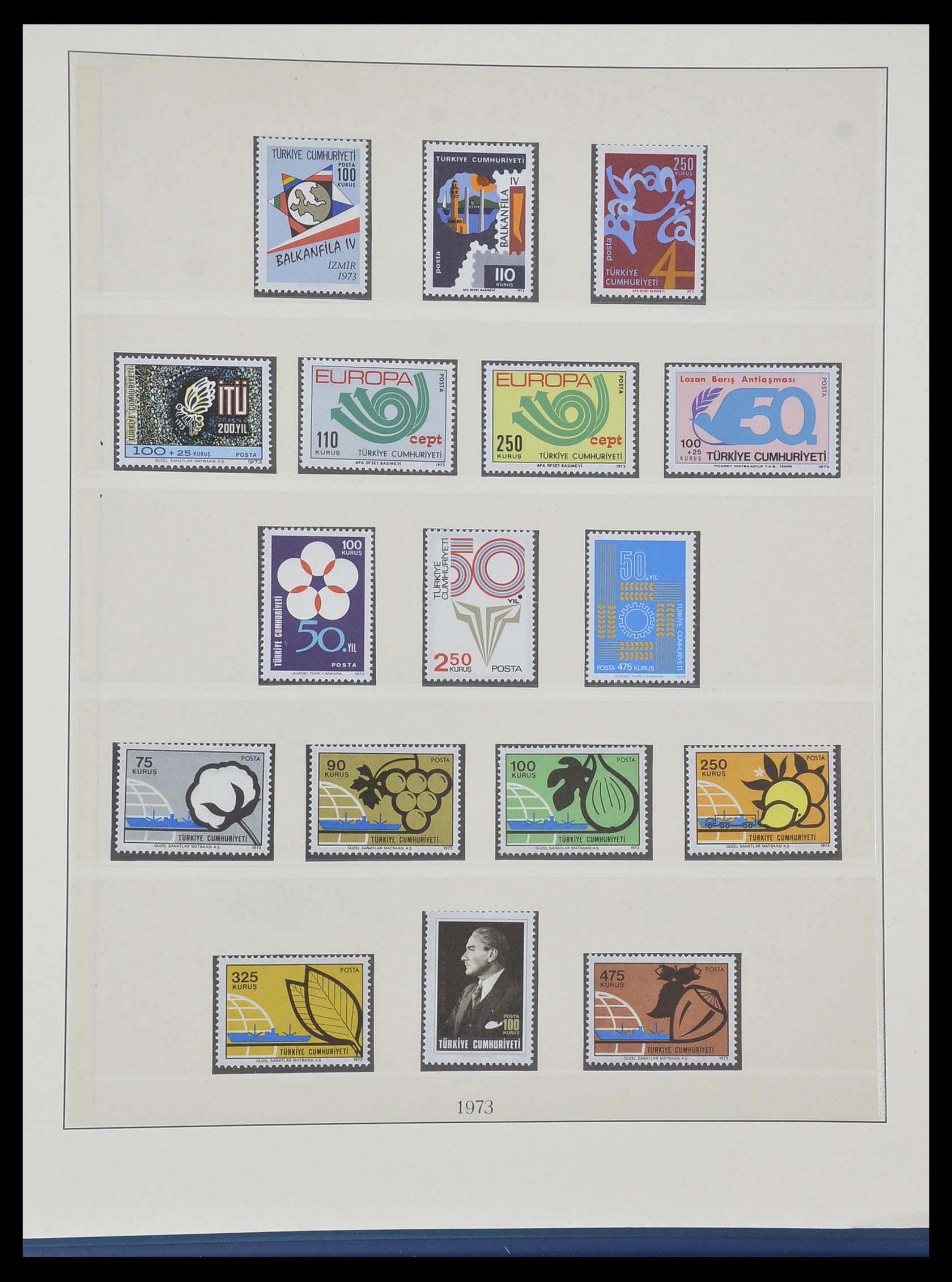 33984 116 - Postzegelverzameling 33984 Turkije 1938-1990.