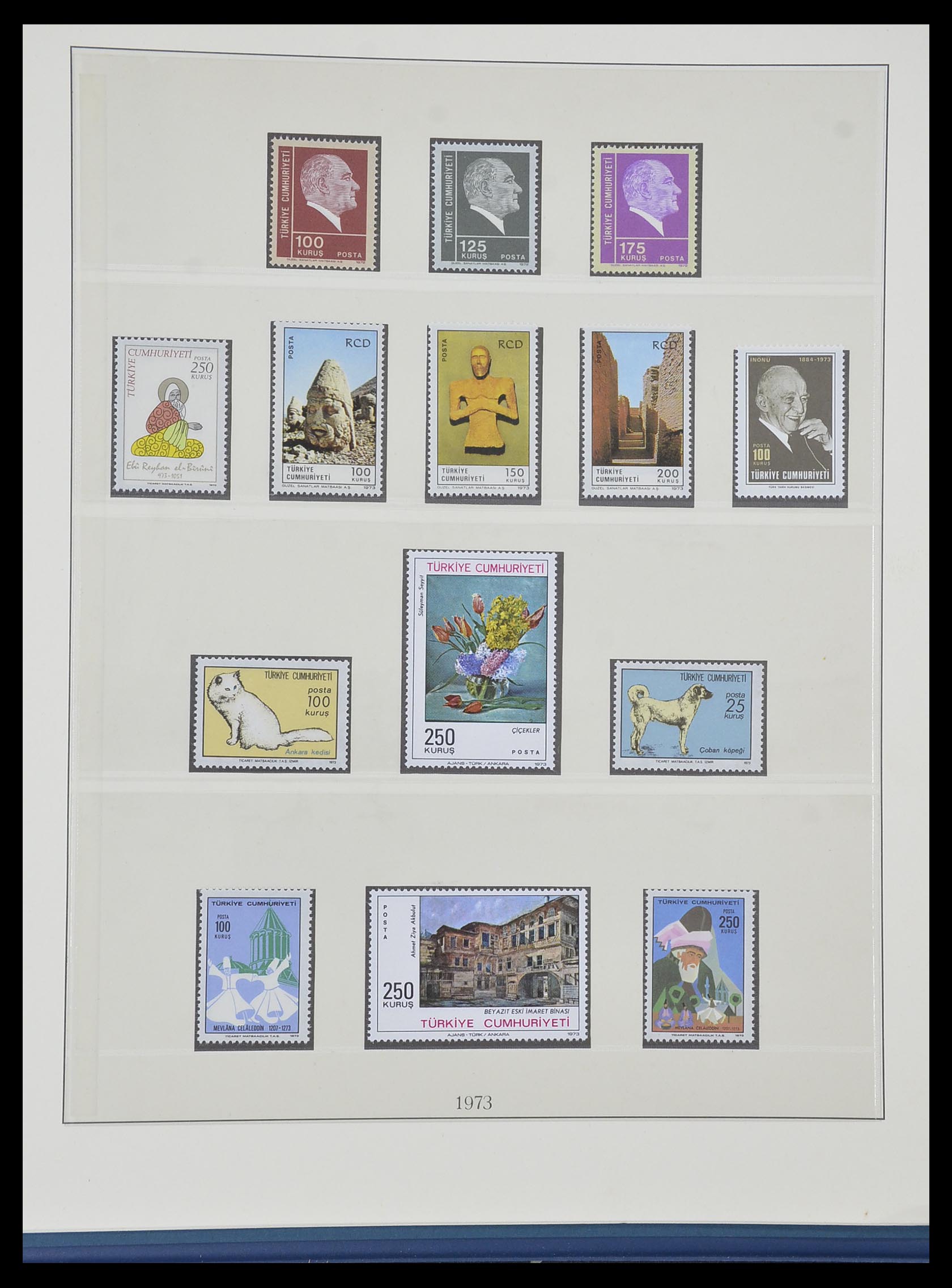 33984 117 - Postzegelverzameling 33984 Turkije 1938-1990.