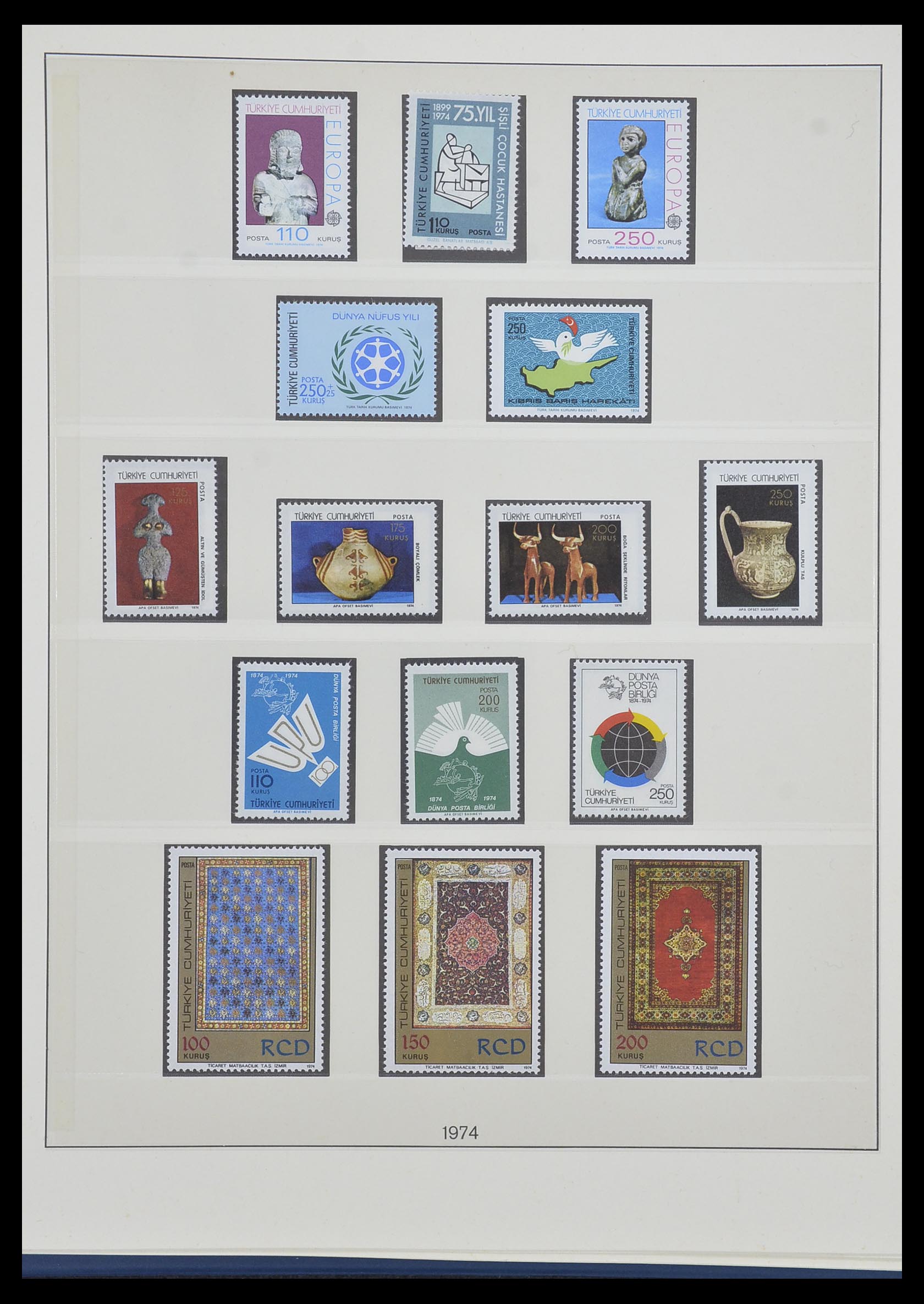 33984 120 - Postzegelverzameling 33984 Turkije 1938-1990.