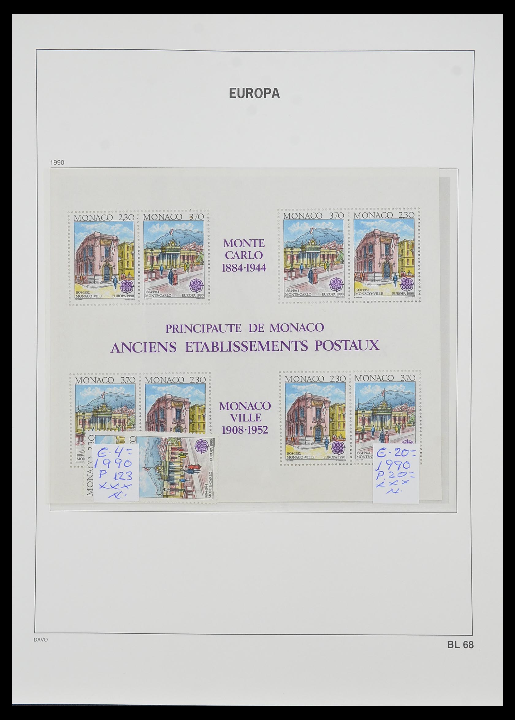 33985 062 - Postzegelverzameling 33985 Europa CEPT blokken 1974-2014.