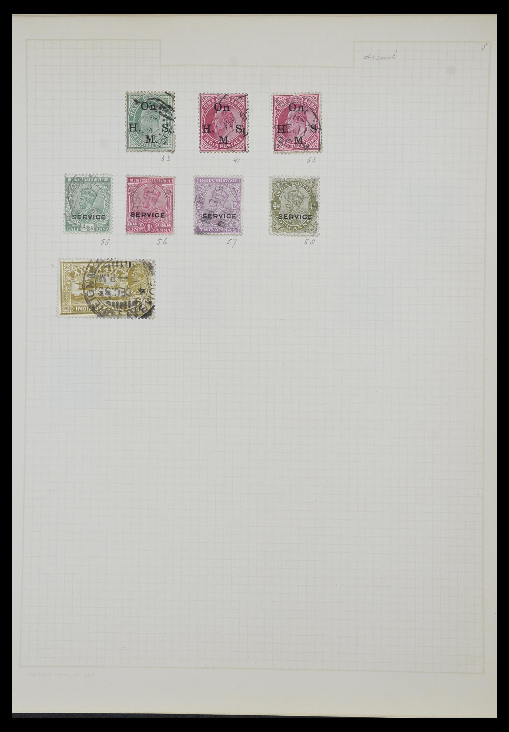 34007 063 - Postzegelverzameling 34007 Engeland en koloniën 1868-1970.