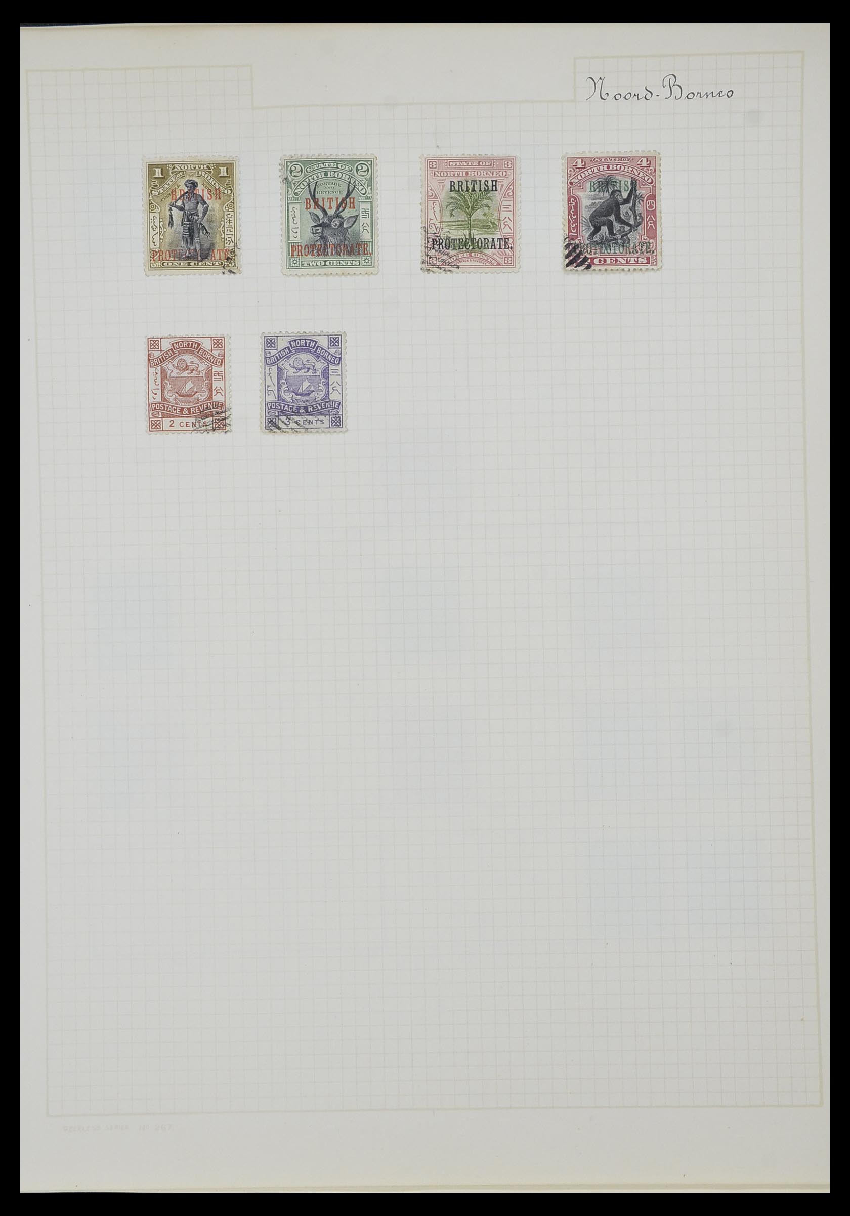 34007 065 - Postzegelverzameling 34007 Engeland en koloniën 1868-1970.