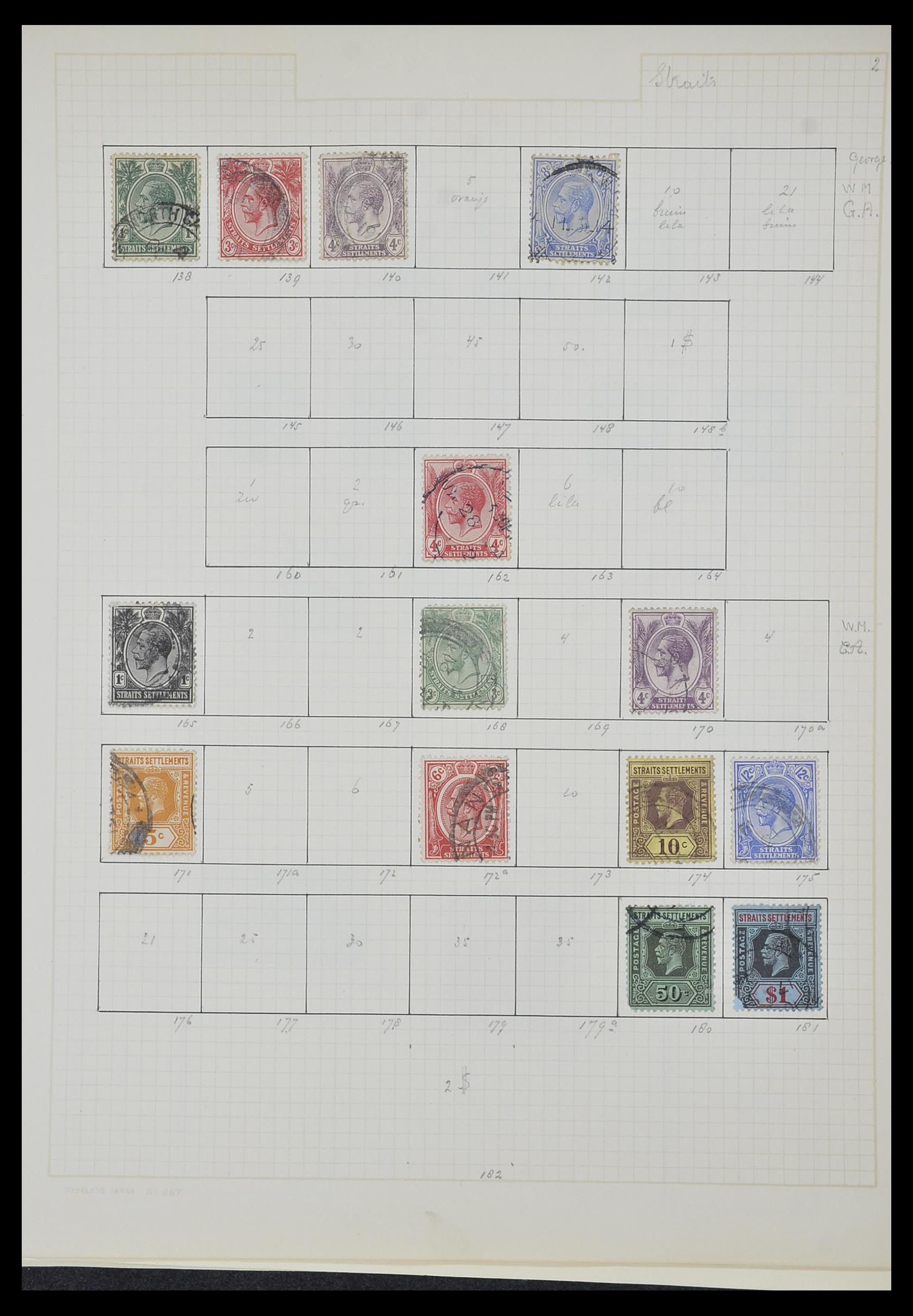 34007 066 - Postzegelverzameling 34007 Engeland en koloniën 1868-1970.
