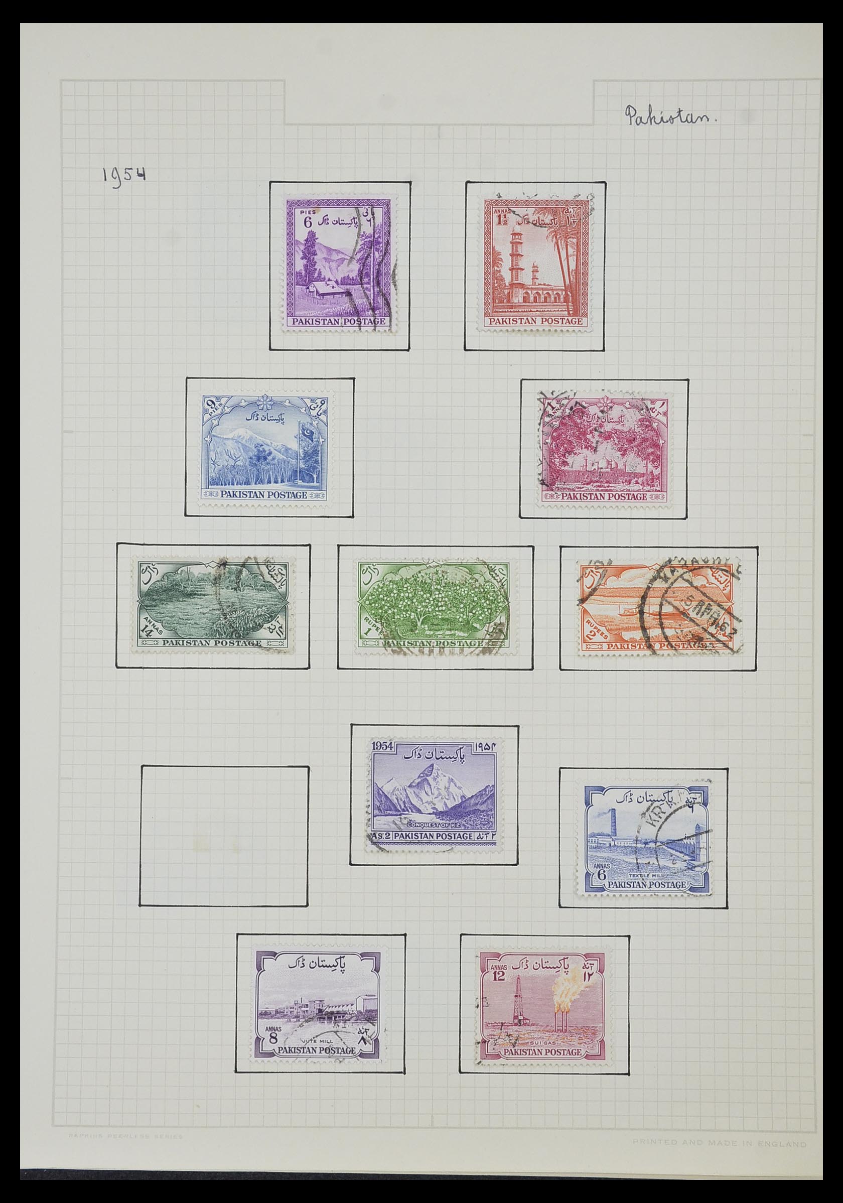 34007 068 - Postzegelverzameling 34007 Engeland en koloniën 1868-1970.