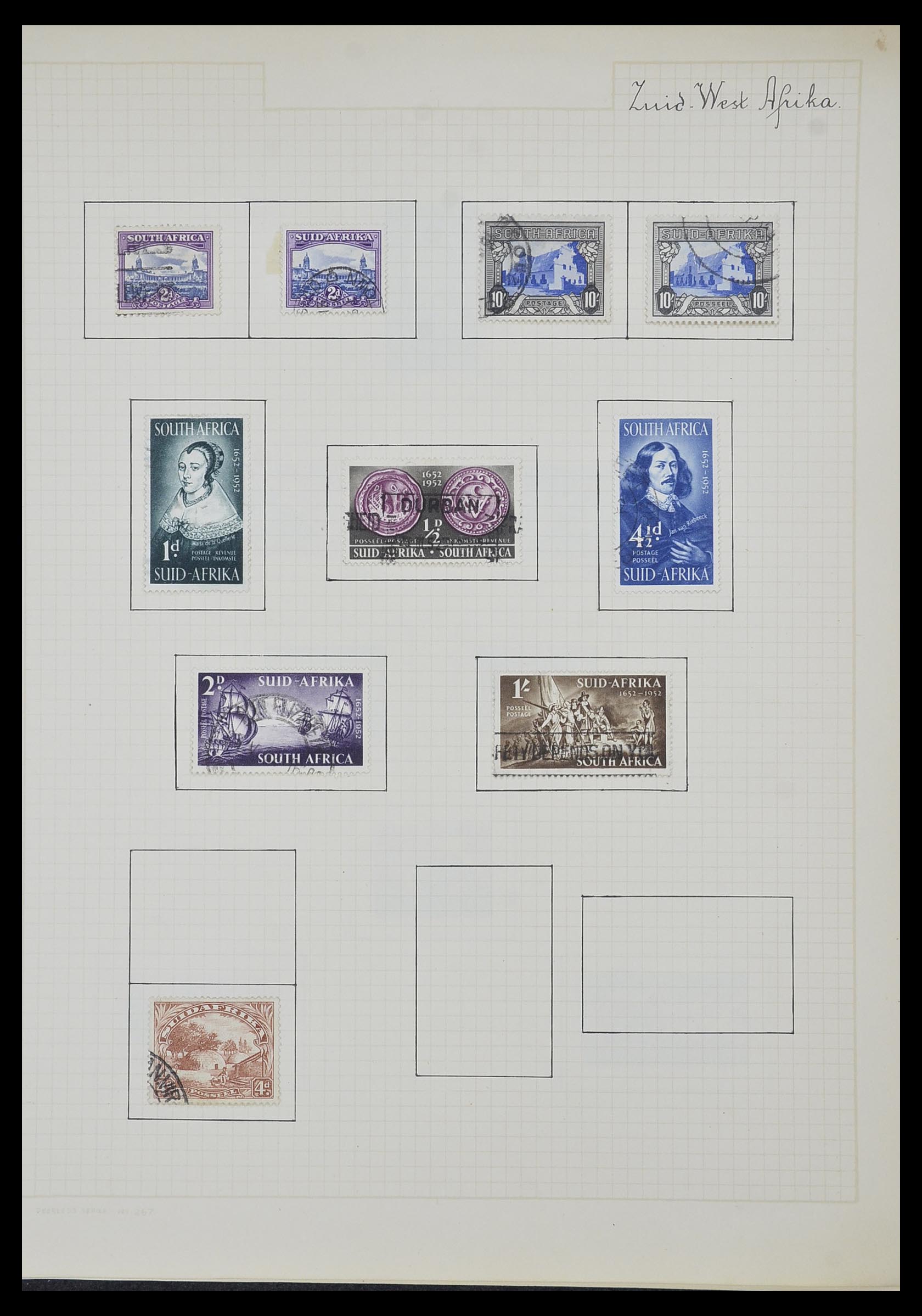 34007 070 - Postzegelverzameling 34007 Engeland en koloniën 1868-1970.