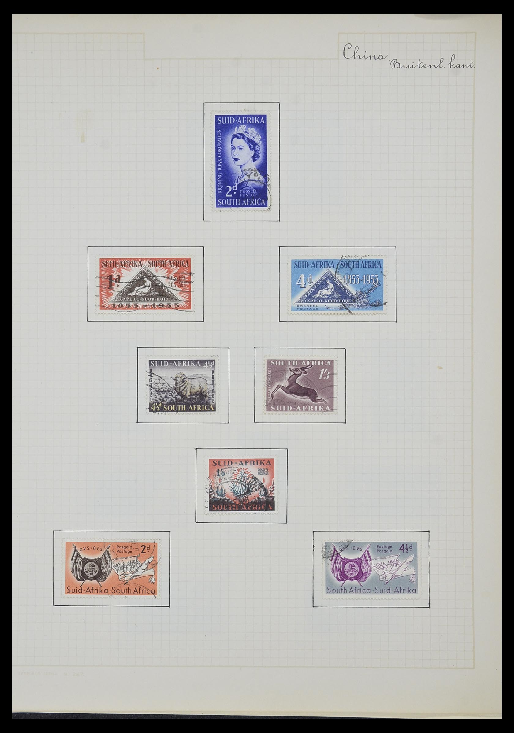 34007 071 - Postzegelverzameling 34007 Engeland en koloniën 1868-1970.