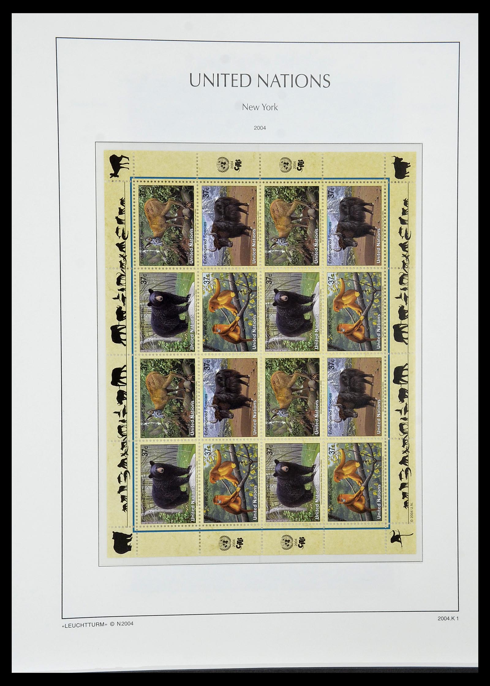 34023 104 - Postzegelverzameling 34023 Verenigde Naties New York 1970-2018!