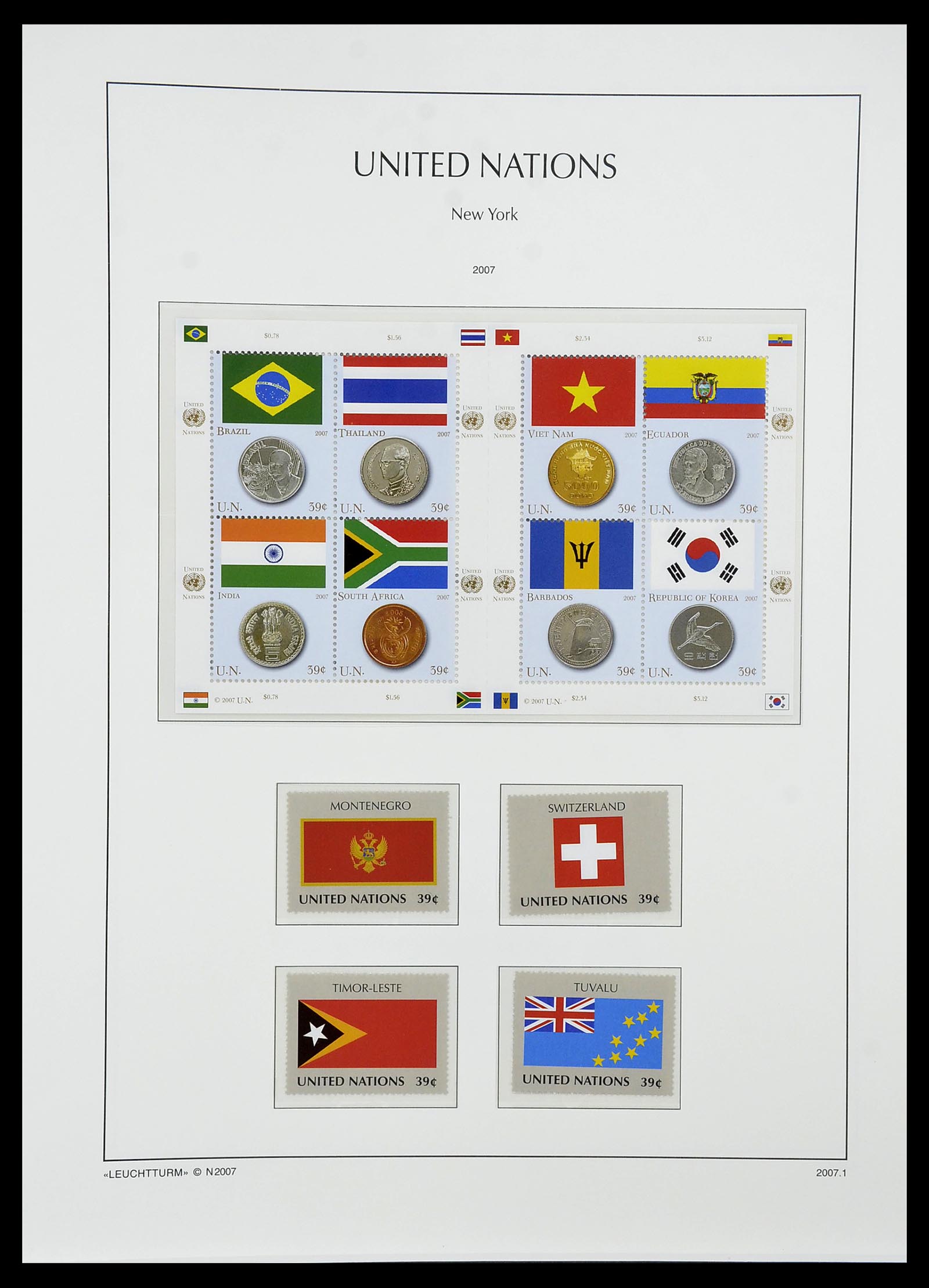 34023 116 - Postzegelverzameling 34023 Verenigde Naties New York 1970-2018!