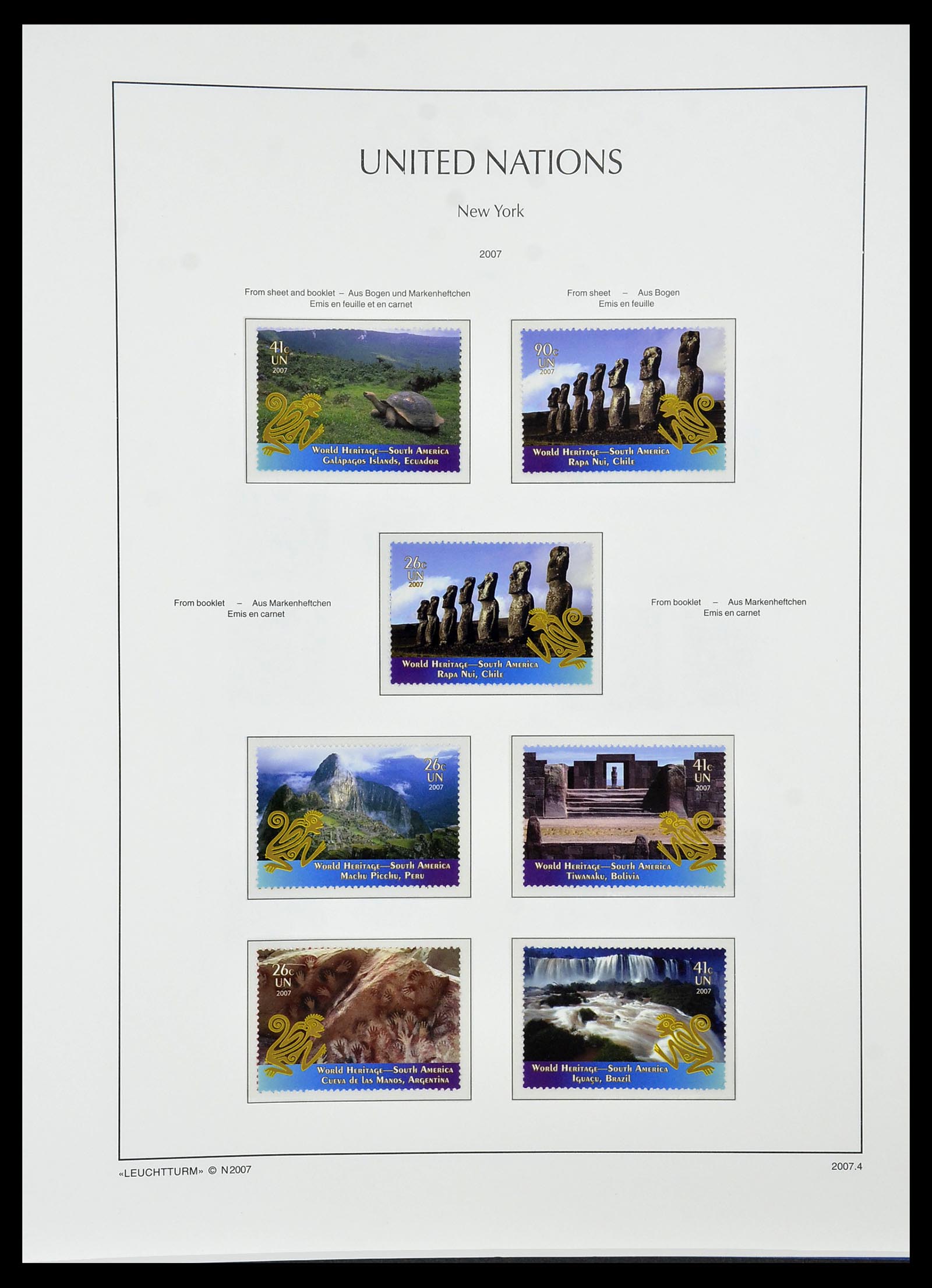 34023 119 - Postzegelverzameling 34023 Verenigde Naties New York 1970-2018!
