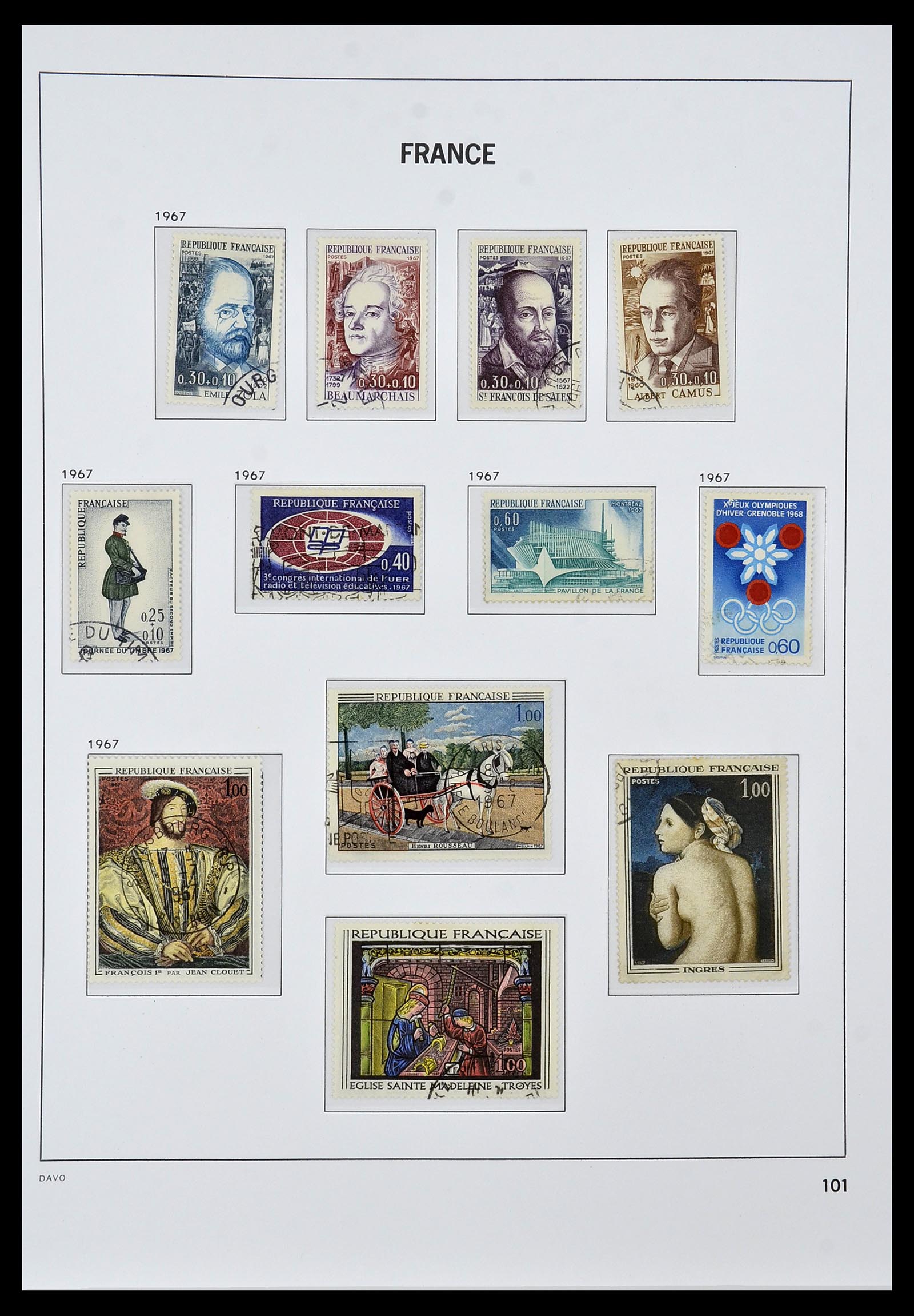 34047 112 - Postzegelverzameling 34047 Frankrijk 1853-2020(!)