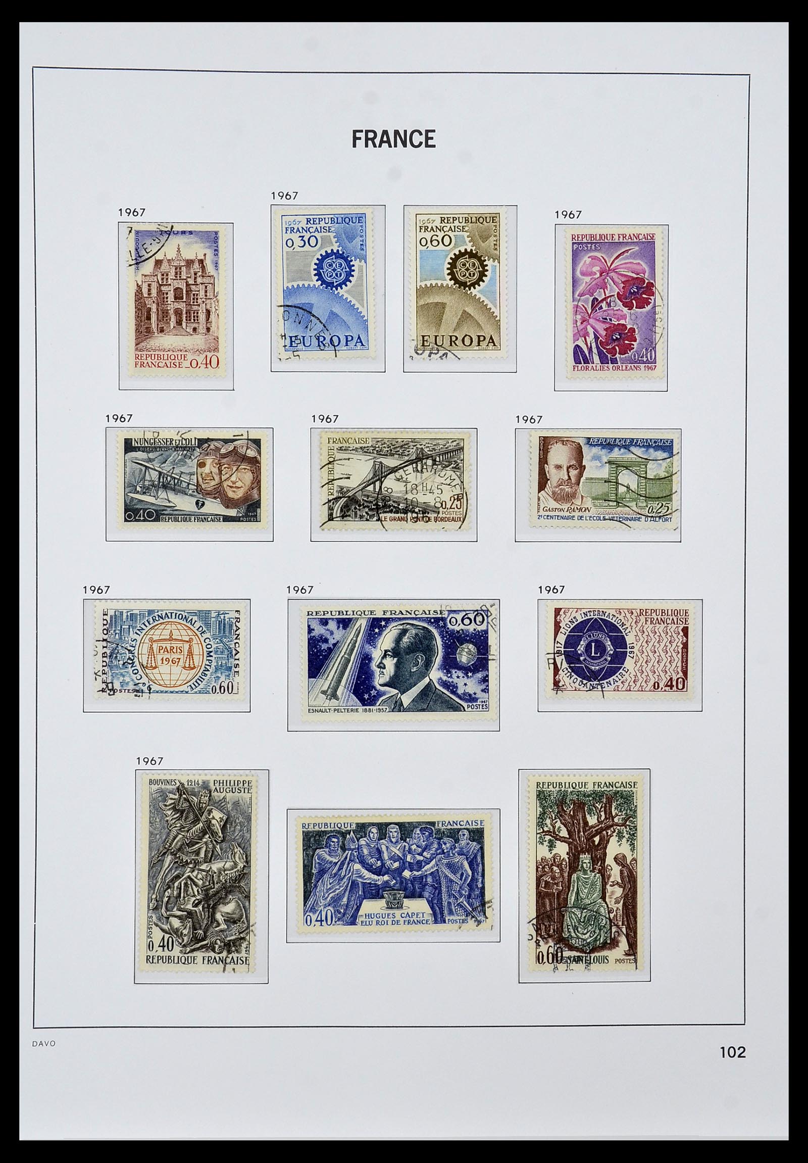 34047 113 - Postzegelverzameling 34047 Frankrijk 1853-2020(!)