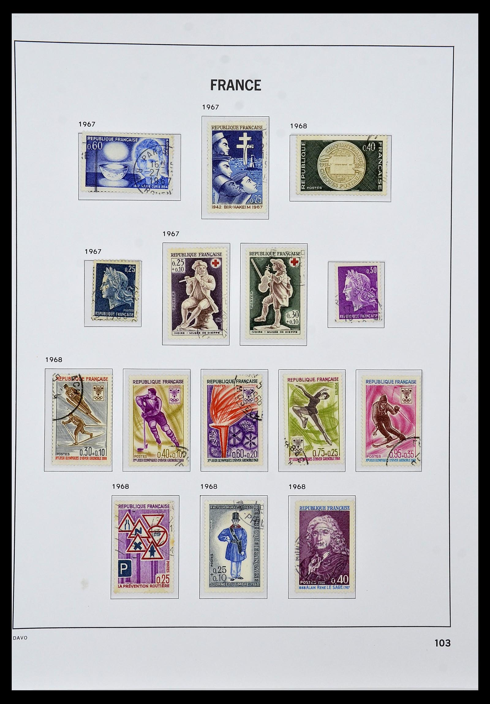 34047 114 - Postzegelverzameling 34047 Frankrijk 1853-2020(!)